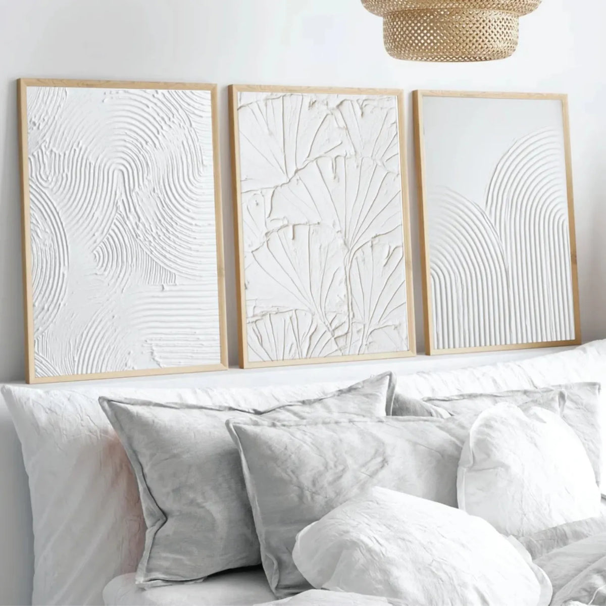 Set of 3 Minimalist Balance-Themed Canvas Paintings