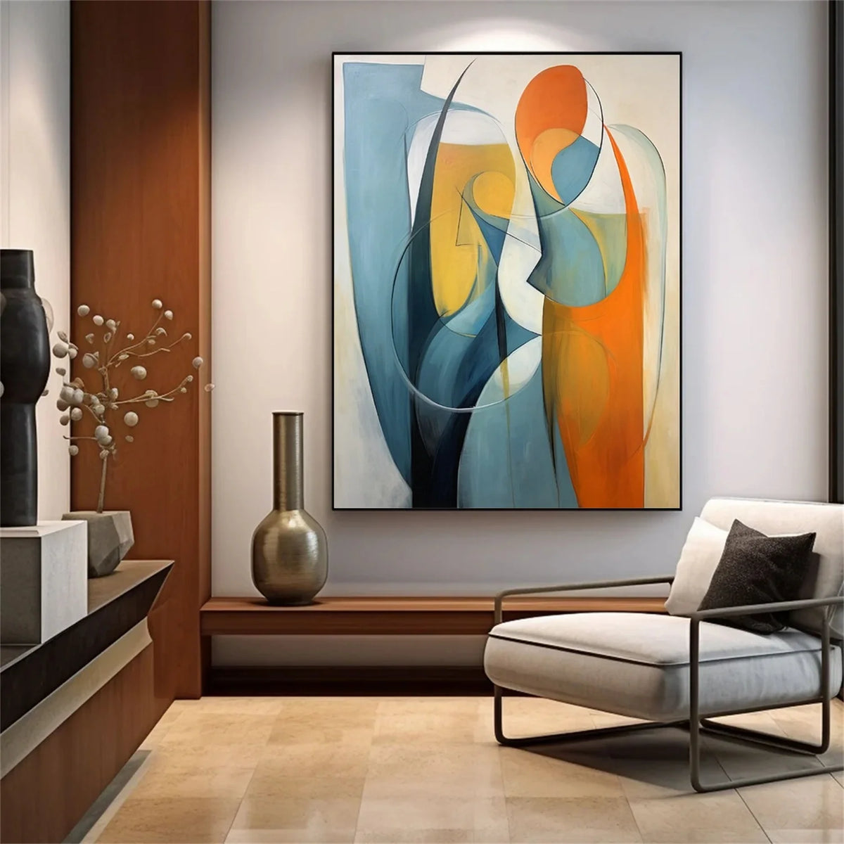 Minimalist Contemporary Abstract Wall Canvas