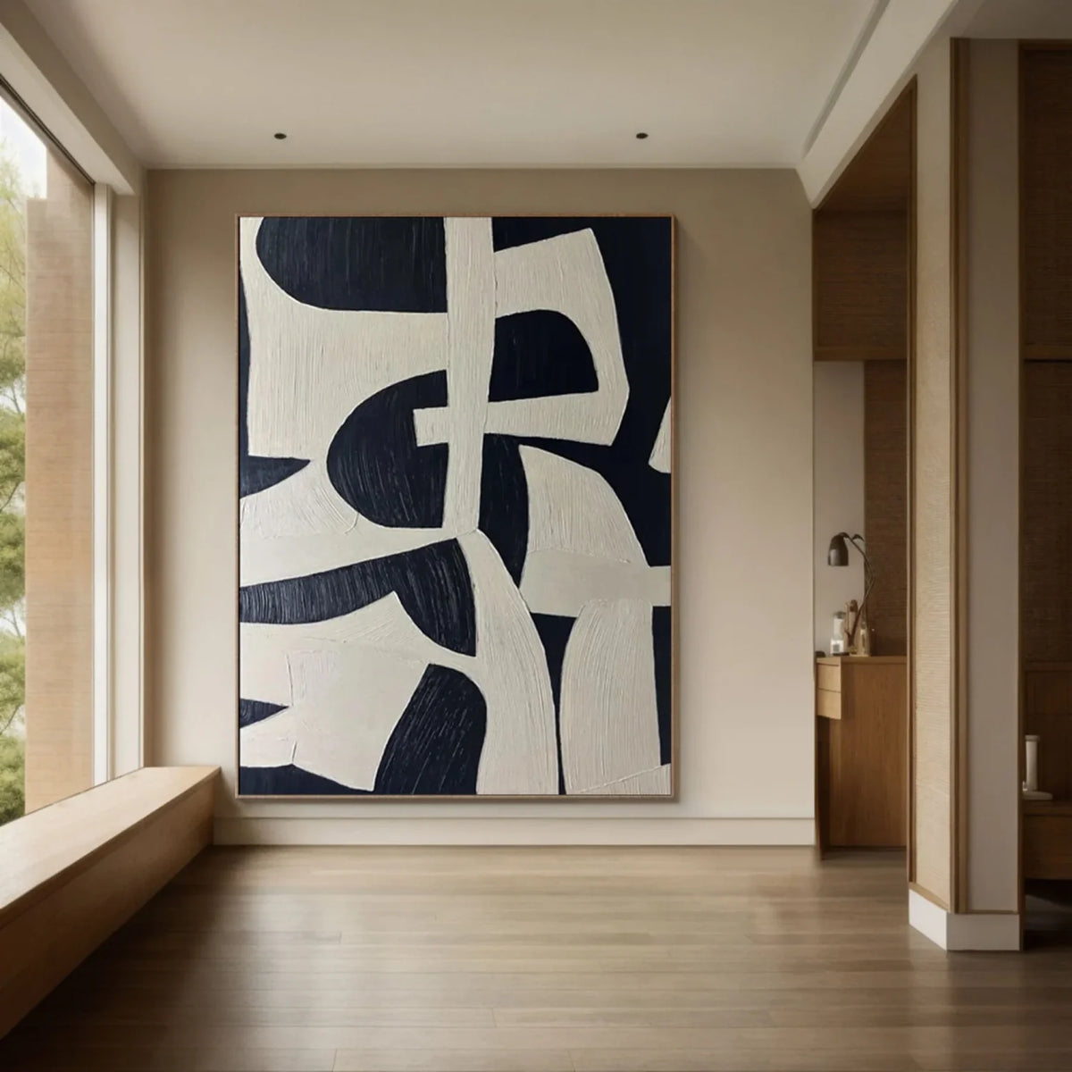 Calm and Harmonious Abstract Canvas Painting