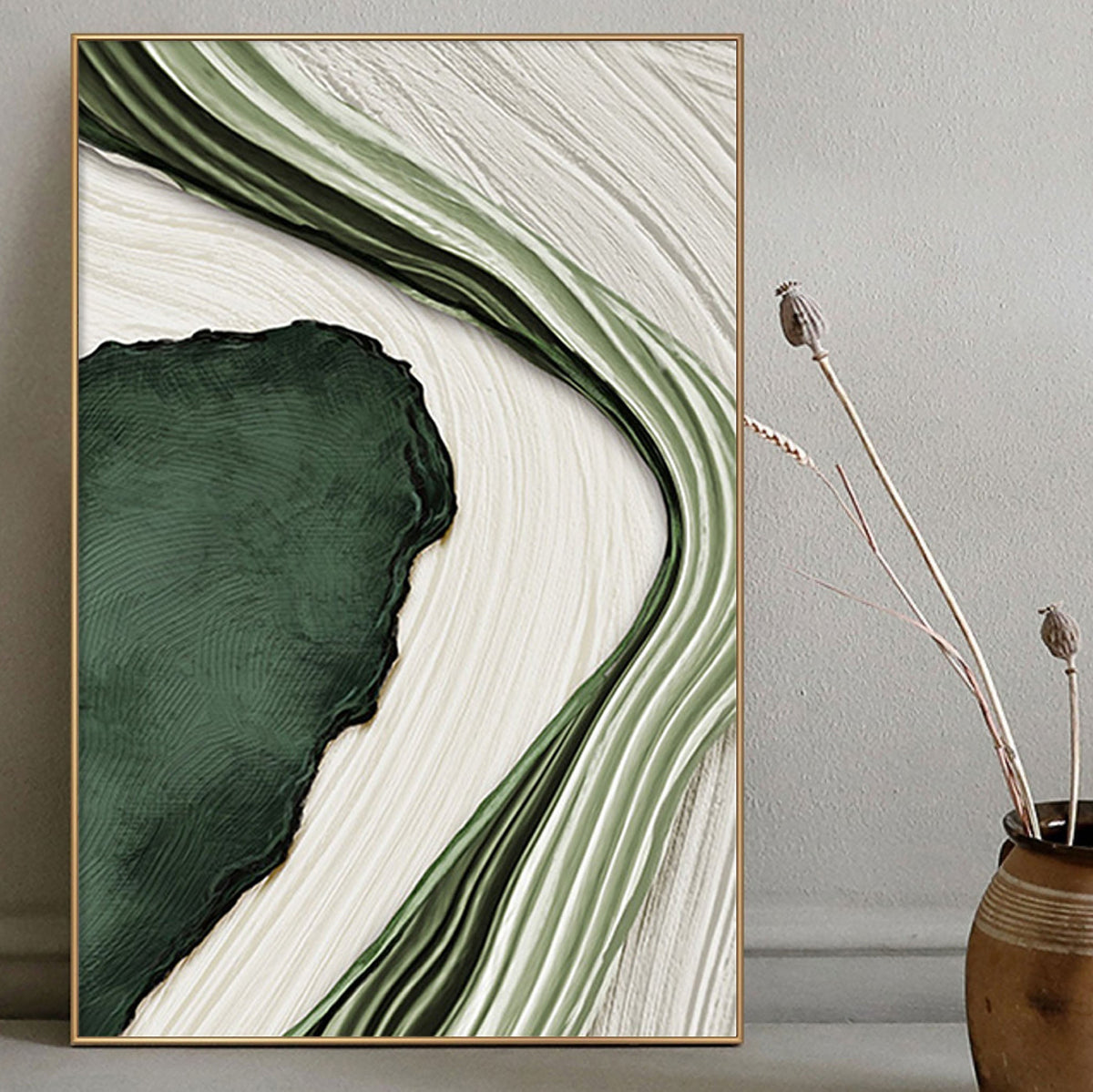 Expressive Modern Abstract Canvas Painting