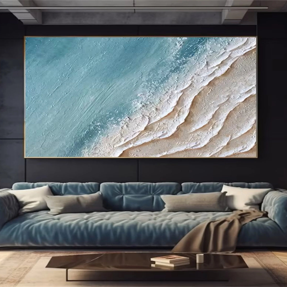 Horizon Ocean and Sky Canvas Artwork