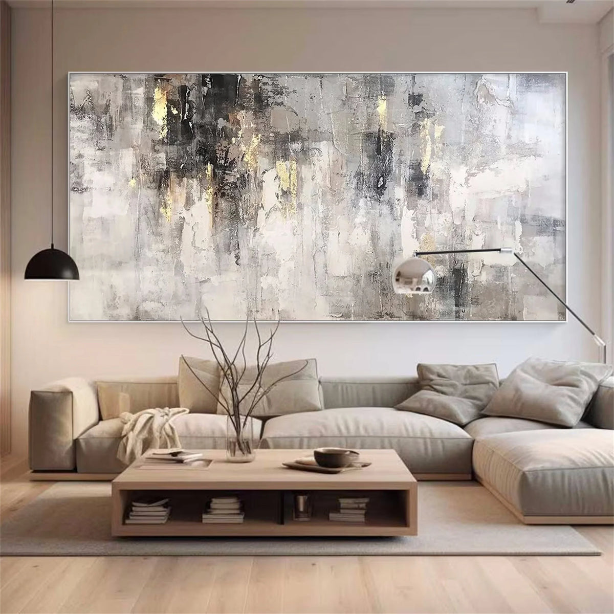 Dynamic Contemporary Abstract Canvas Painting