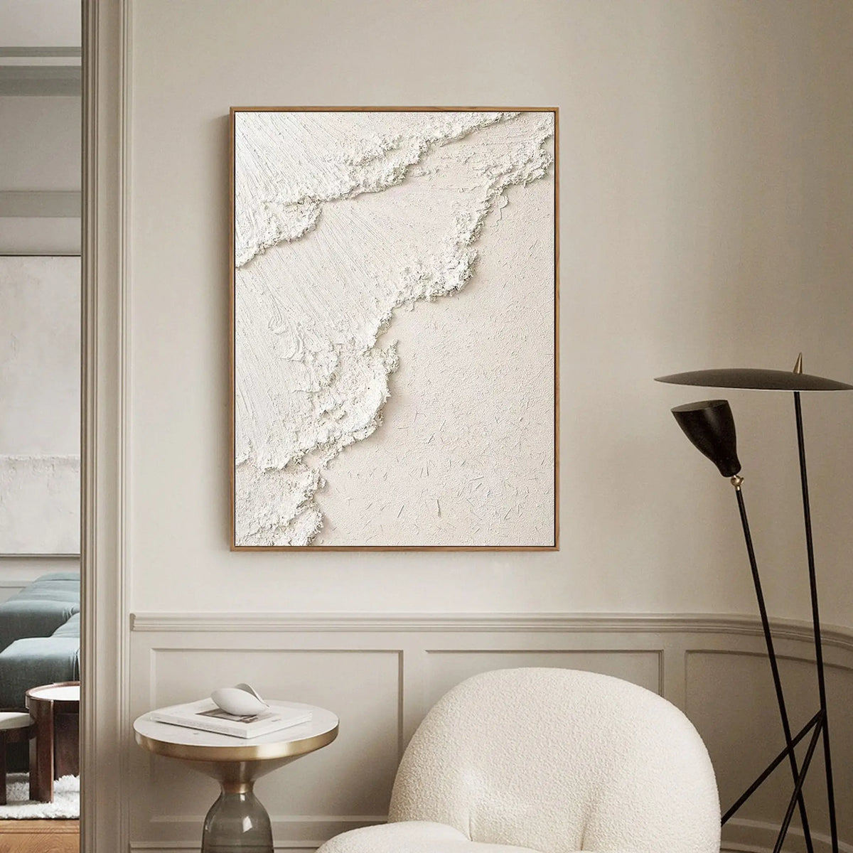 Minimalist Beige Textured Wall Art