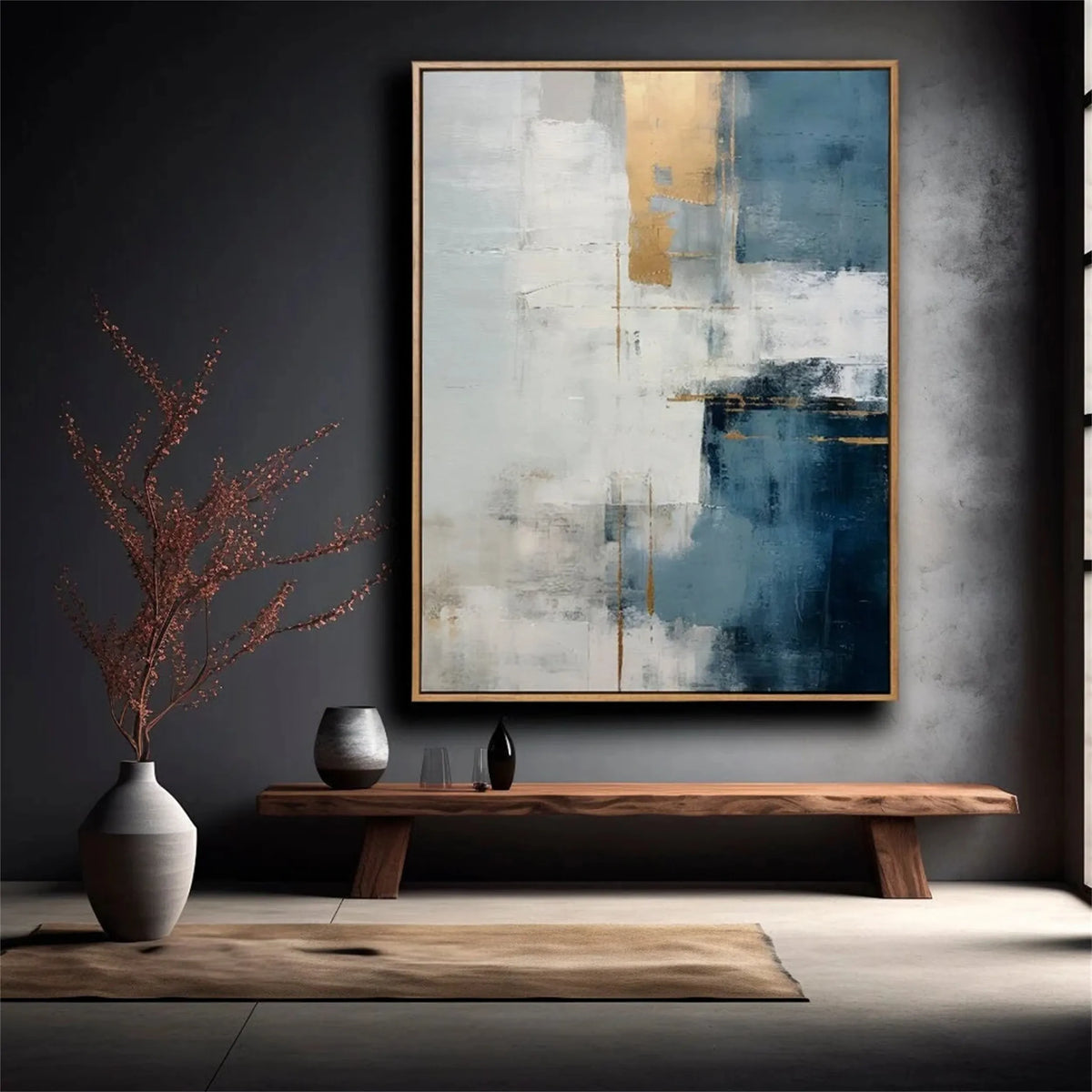 Dynamic Modern Abstract Canvas Painting