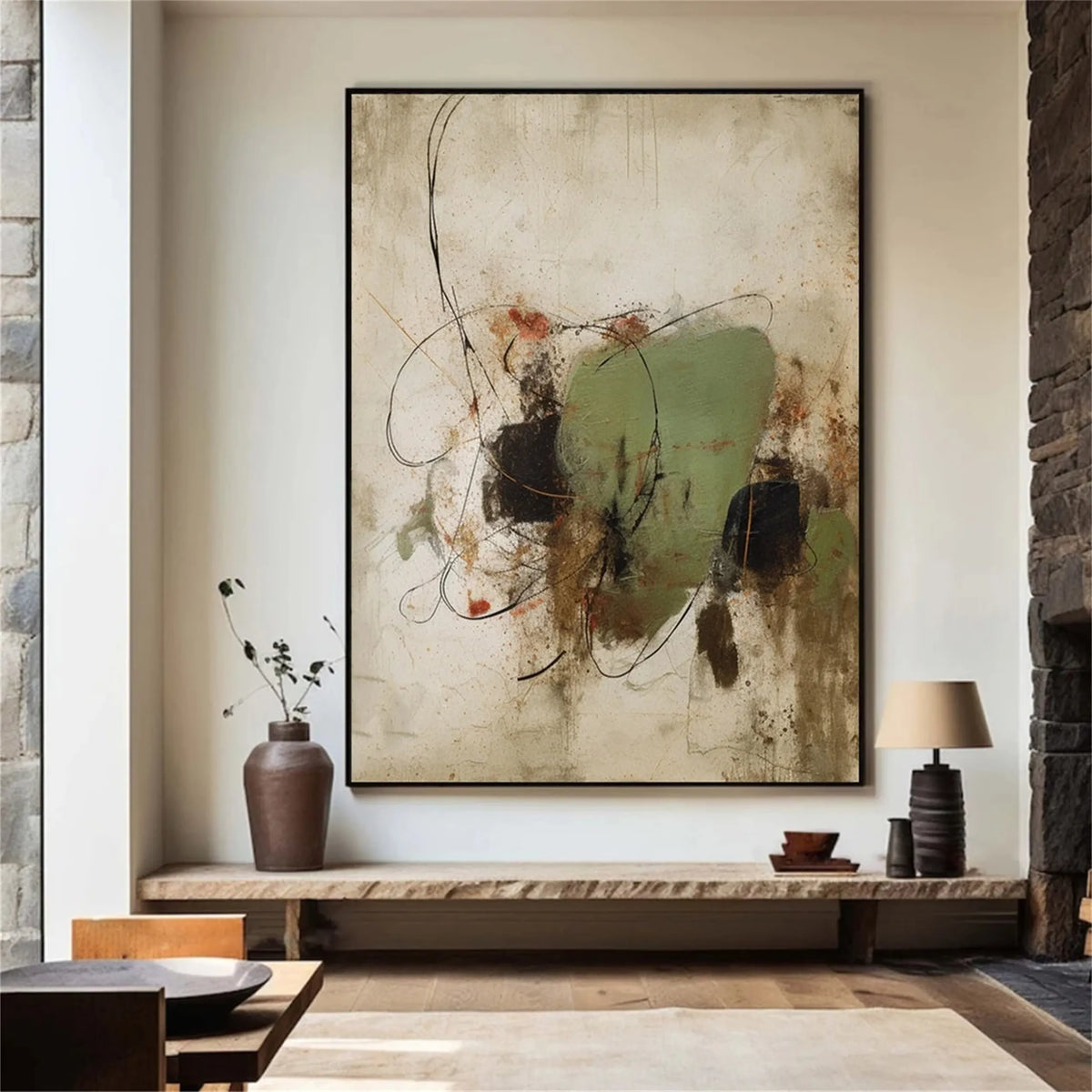 Modern Abstract Expression Canvas Painting