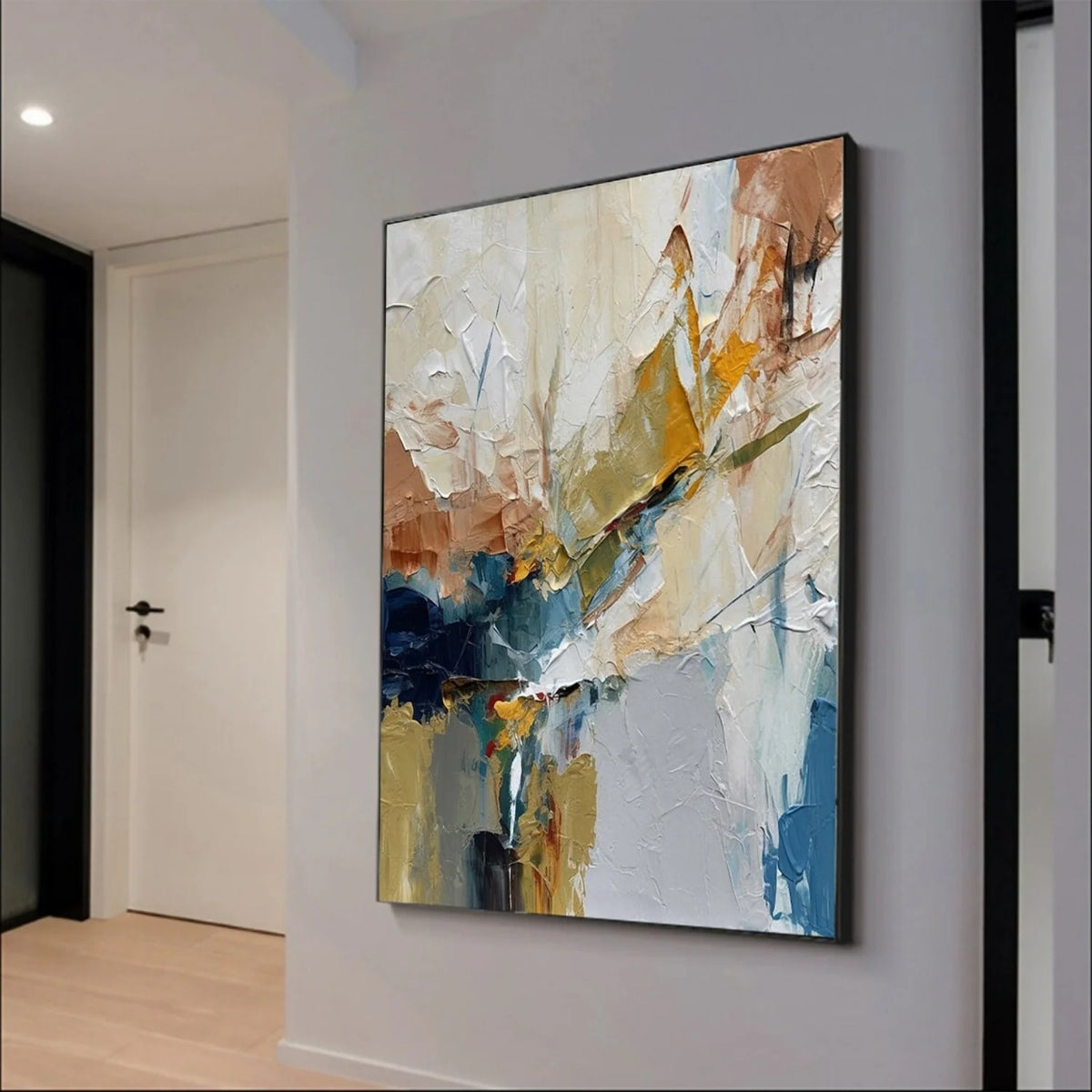 Modern Dynamic Abstract Canvas Painting