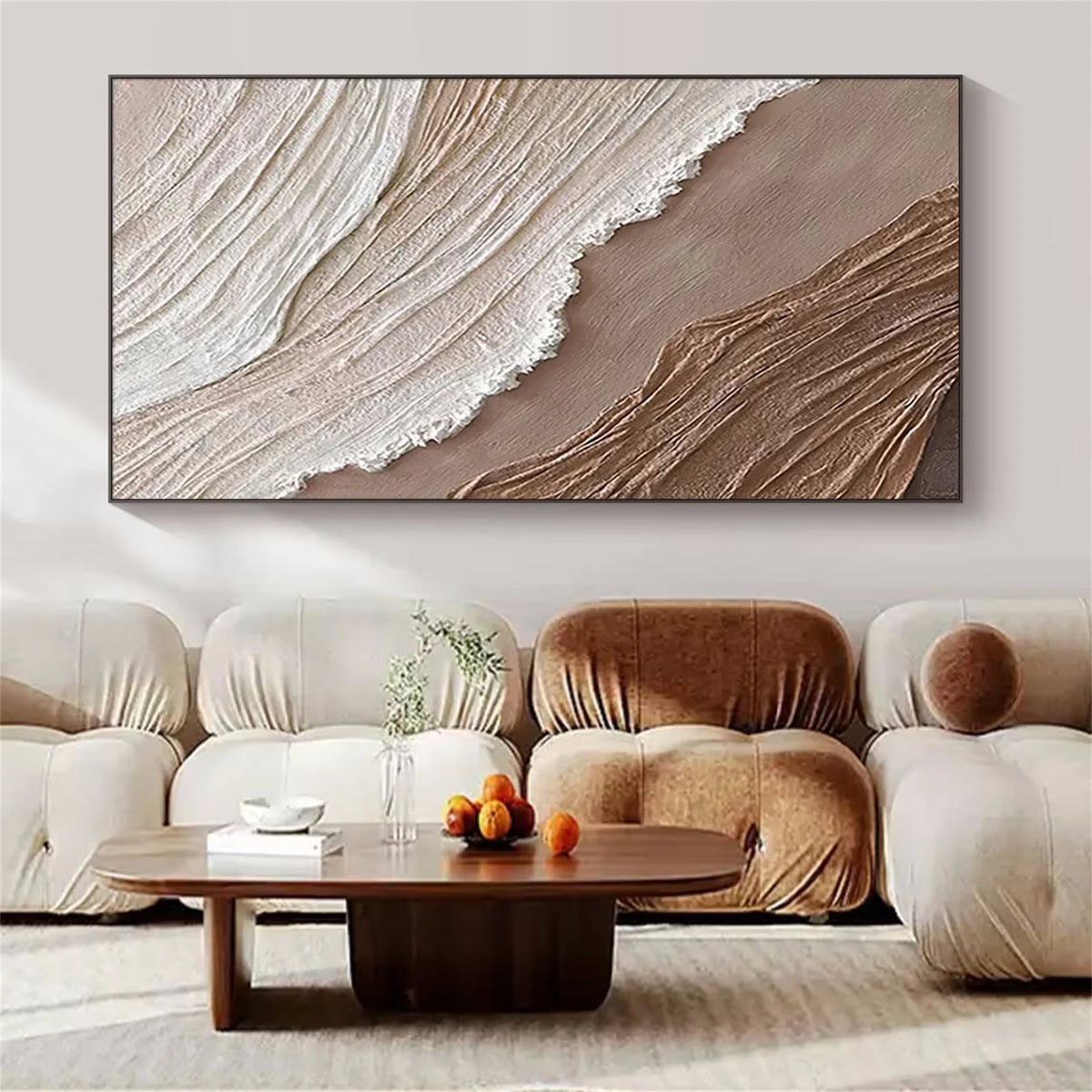 Serene Ocean and Sky Canvas Painting