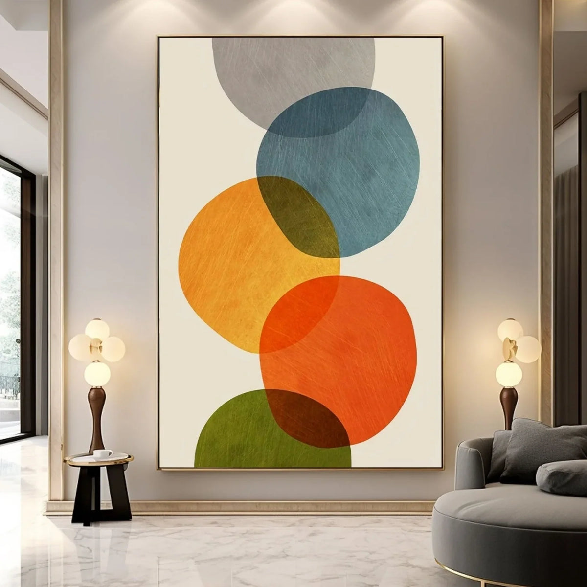 Serene Abstract Harmony Canvas Painting