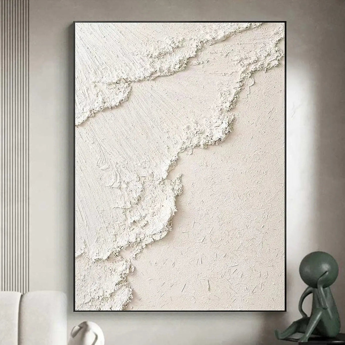 Minimalist Beige Textured Wall Art