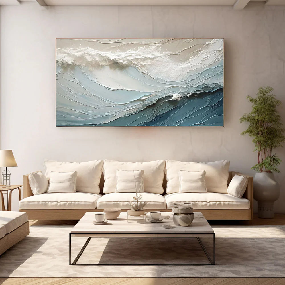 Ocean and Sky Abstract Painting