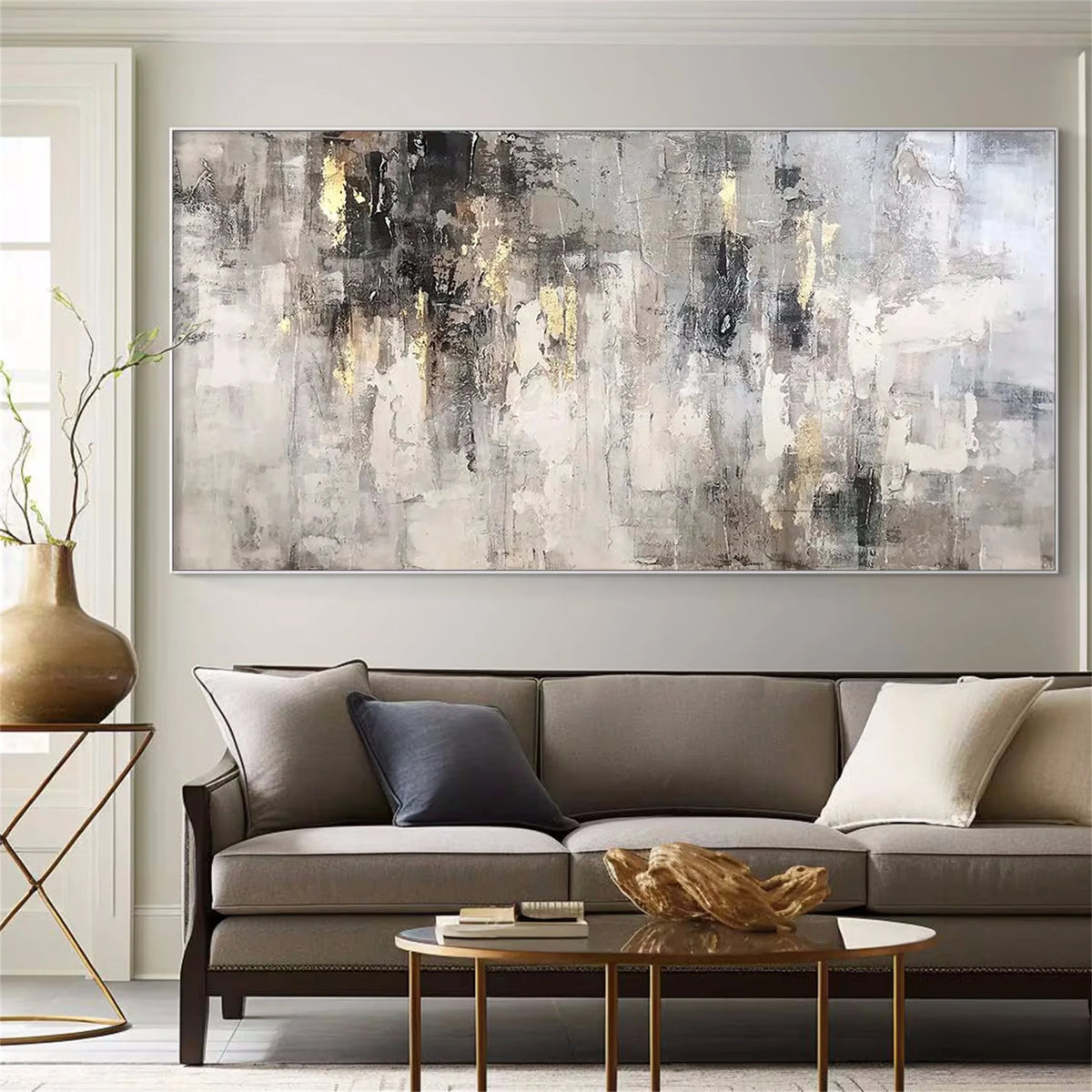 Dynamic Contemporary Abstract Canvas Painting