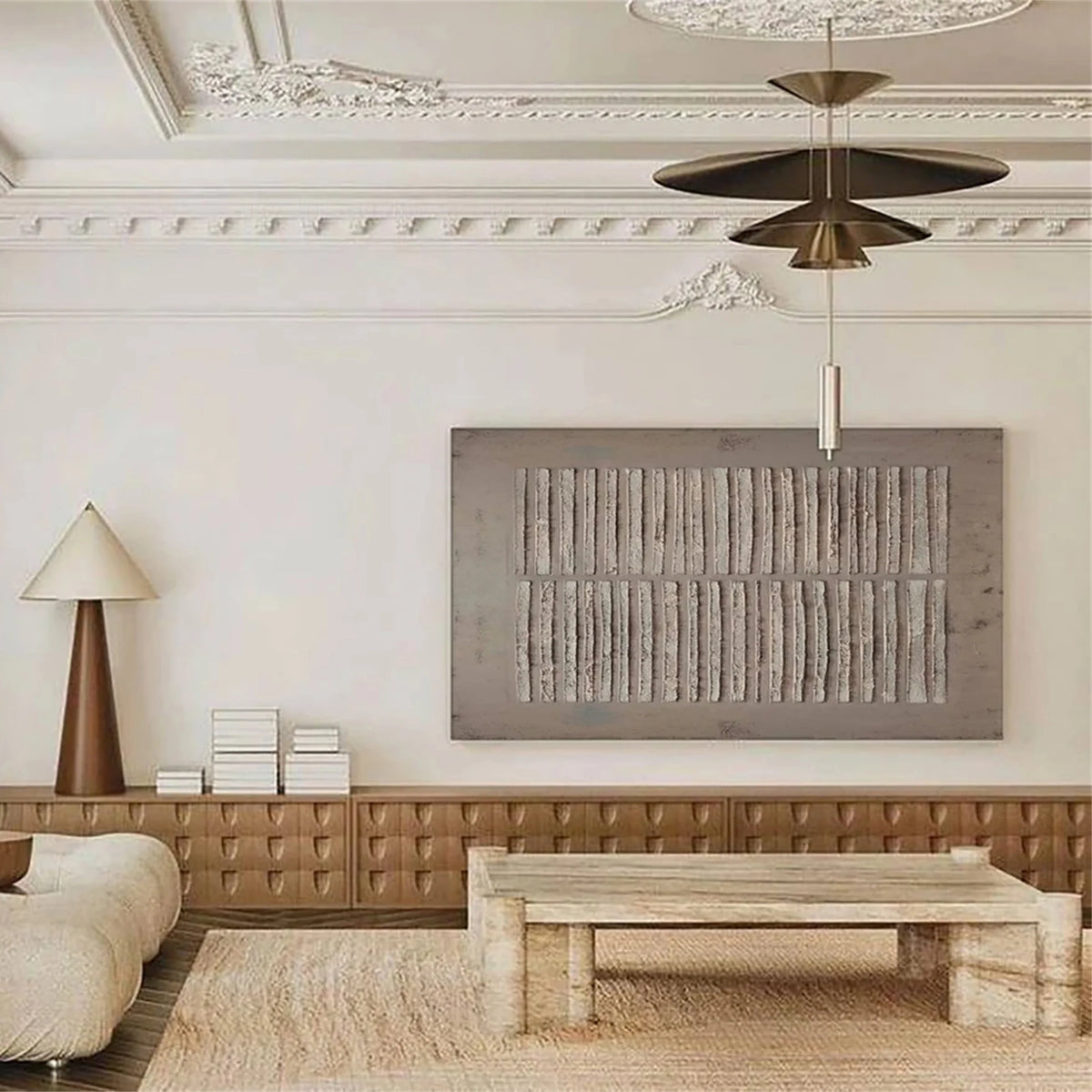 Soft Abstract Serenity Canvas Artwork