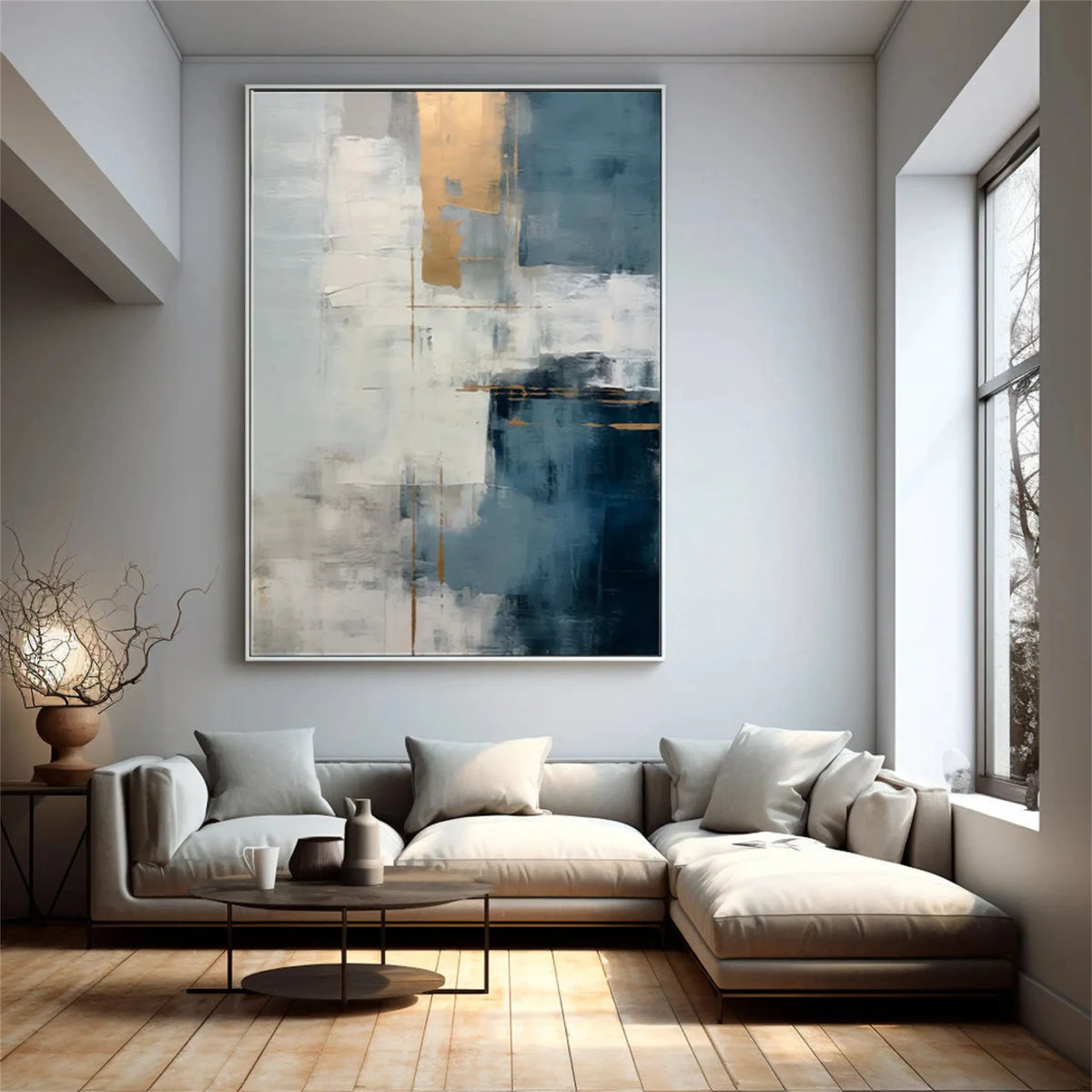 Dynamic Modern Abstract Canvas Painting