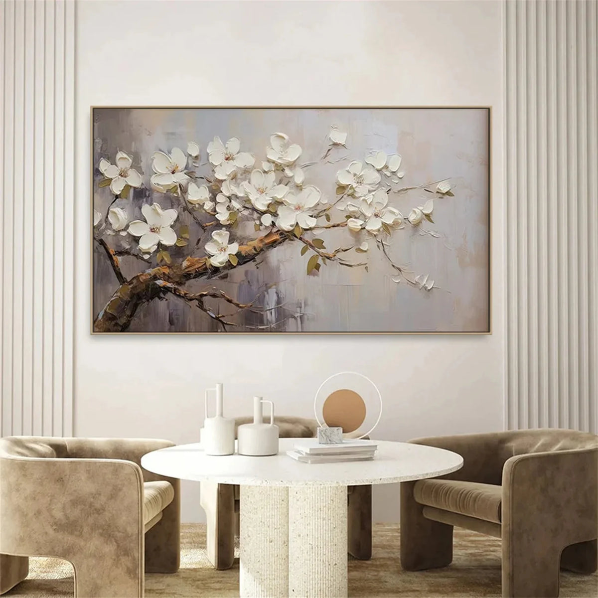 Colourful Floral and Tree Canvas Artwork