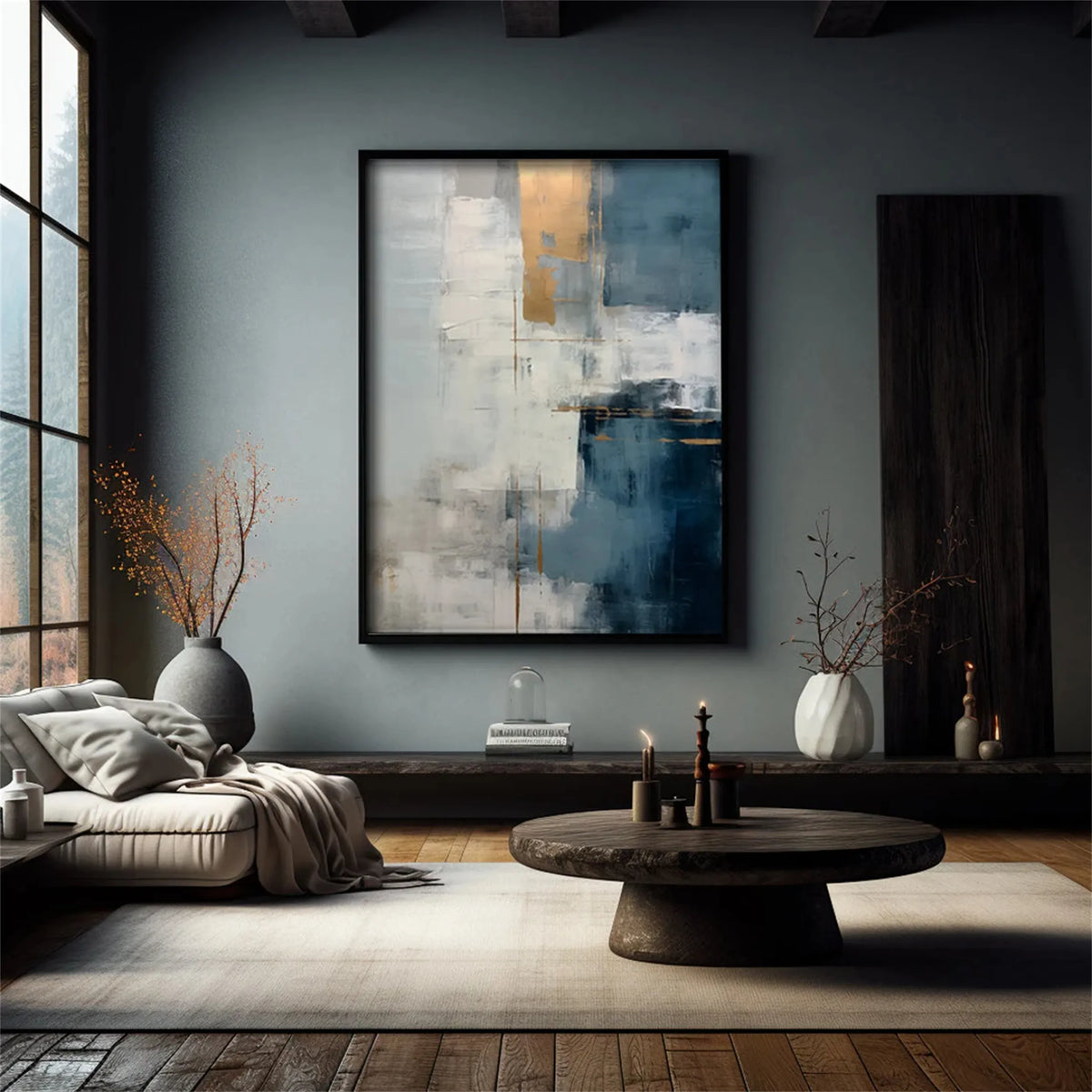 Dynamic Modern Abstract Canvas Painting