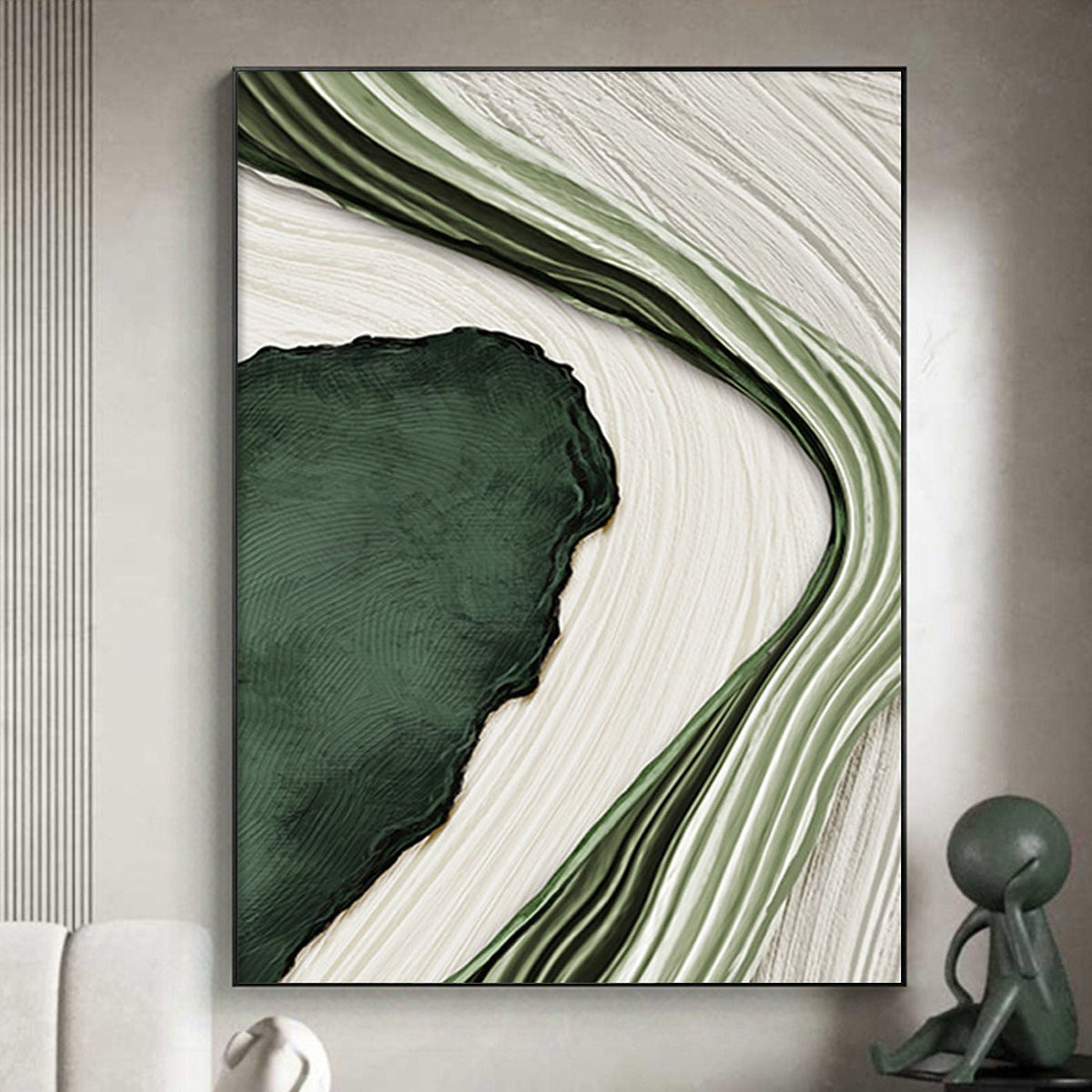 Expressive Modern Abstract Canvas Painting