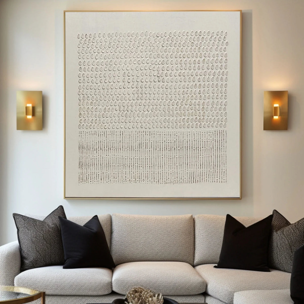 Calm and Balanced Abstract Canvas Painting