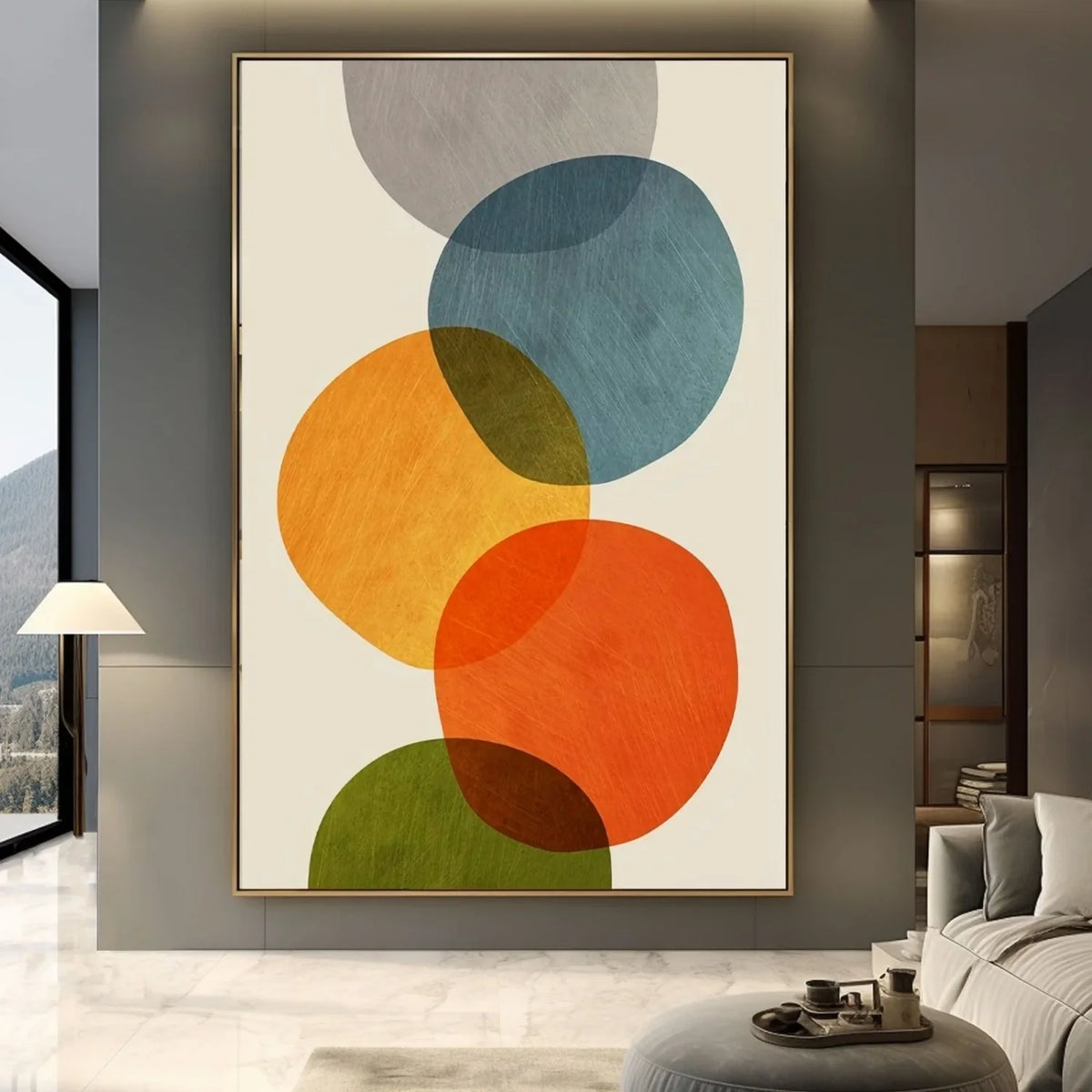 Serene Abstract Harmony Canvas Painting