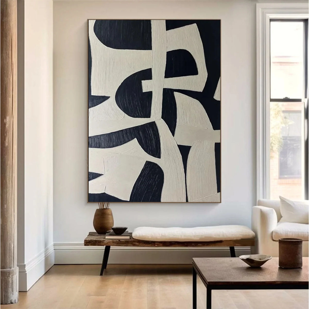 Calm and Harmonious Abstract Canvas Painting