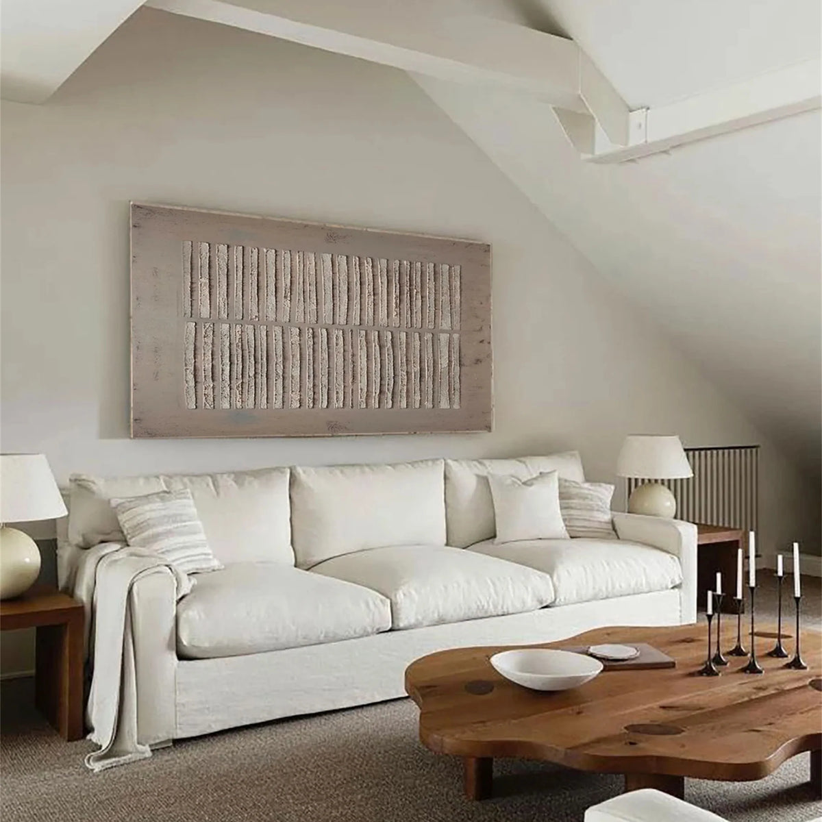 Soft Abstract Serenity Canvas Artwork