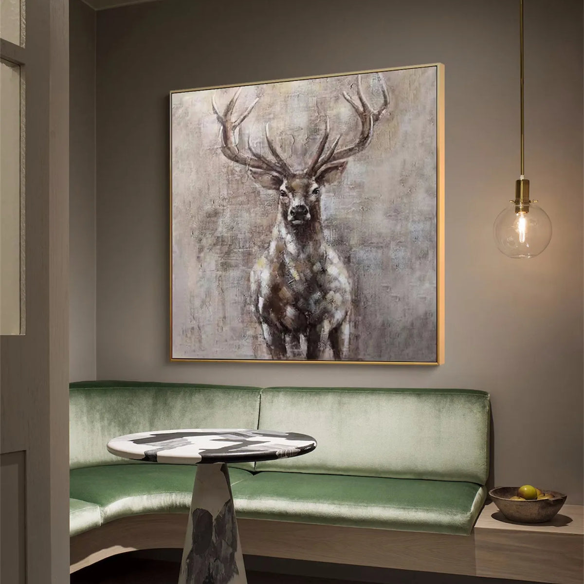 Wildlife-Inspired Canvas Painting