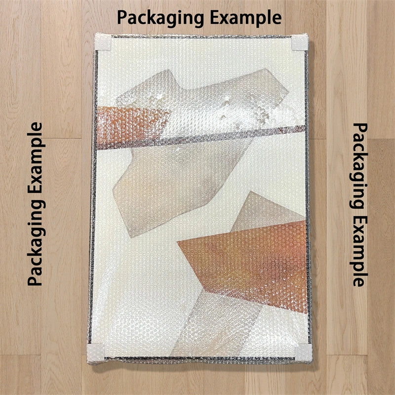 Set of 2 Minimalist Plaster Textured Canvas Paintings