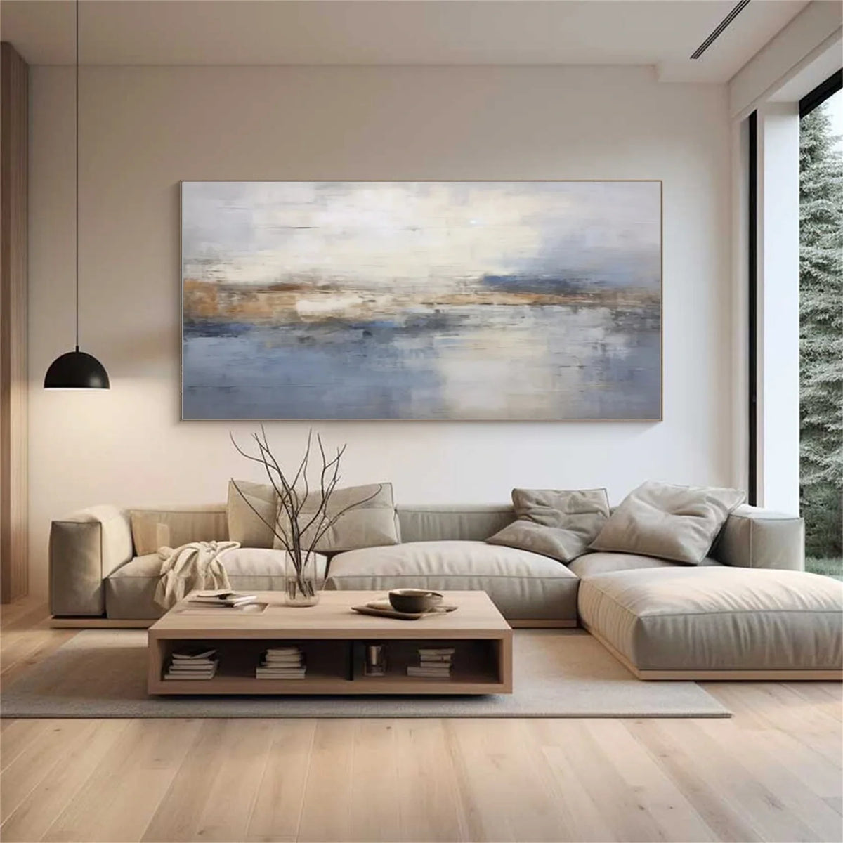 Tranquil Abstract Harmony Canvas Painting