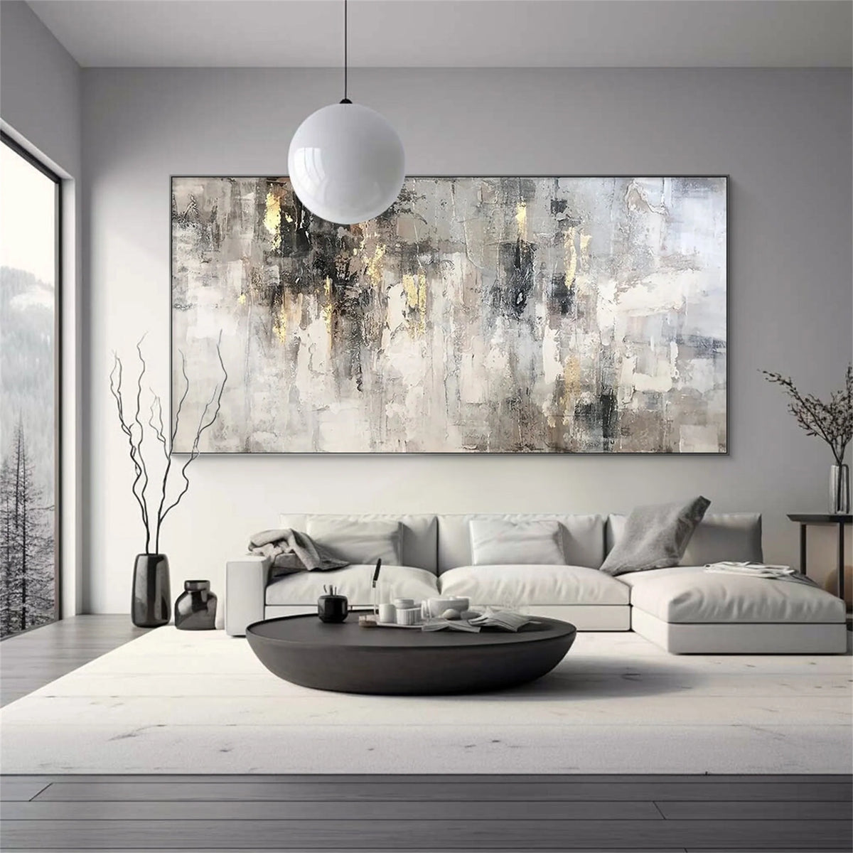 Dynamic Contemporary Abstract Canvas Painting