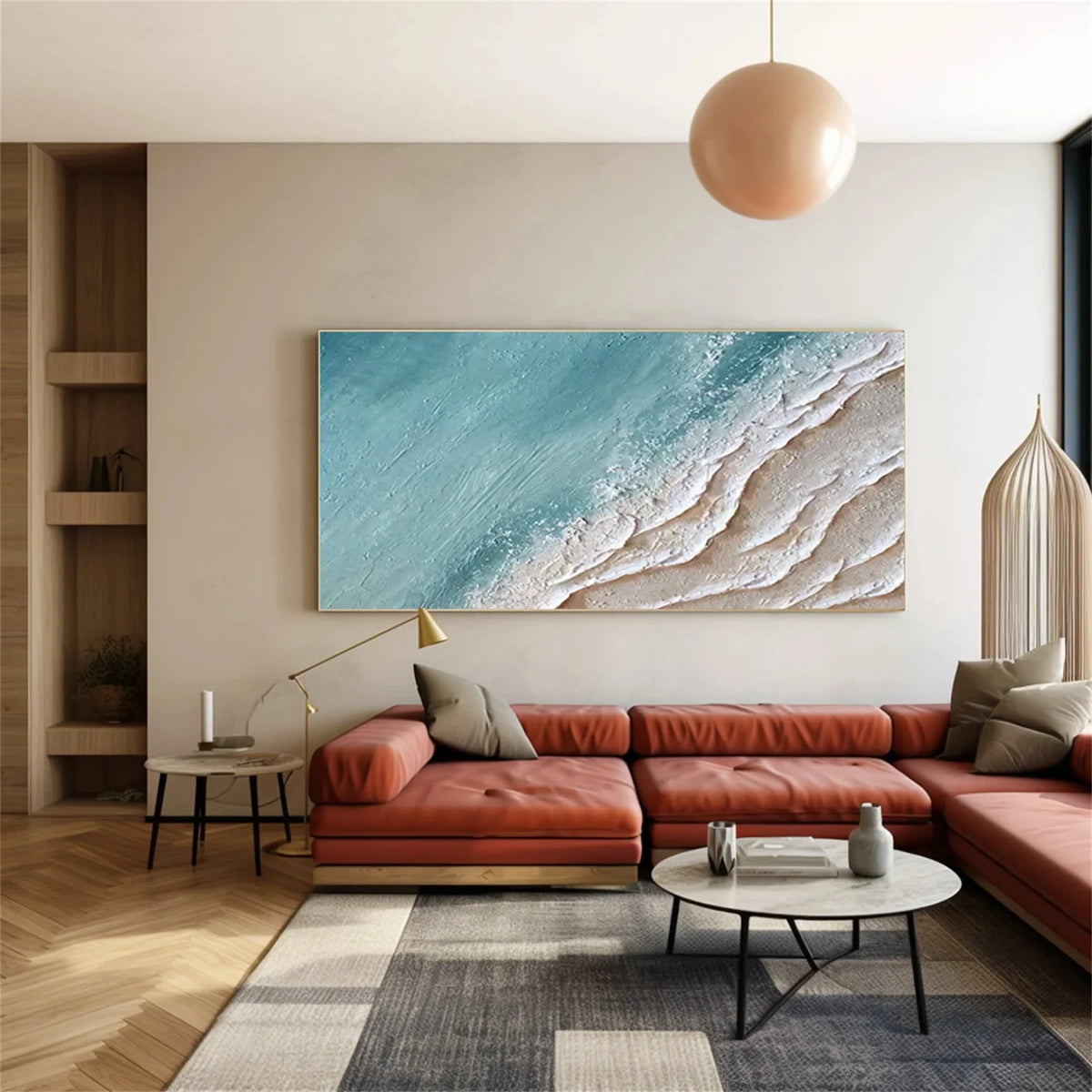 Horizon Ocean and Sky Canvas Artwork
