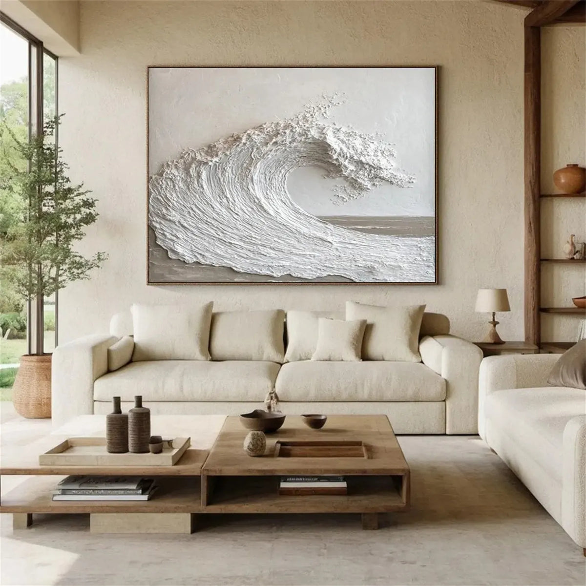 Ocean and Sky Inspired Canvas Painting