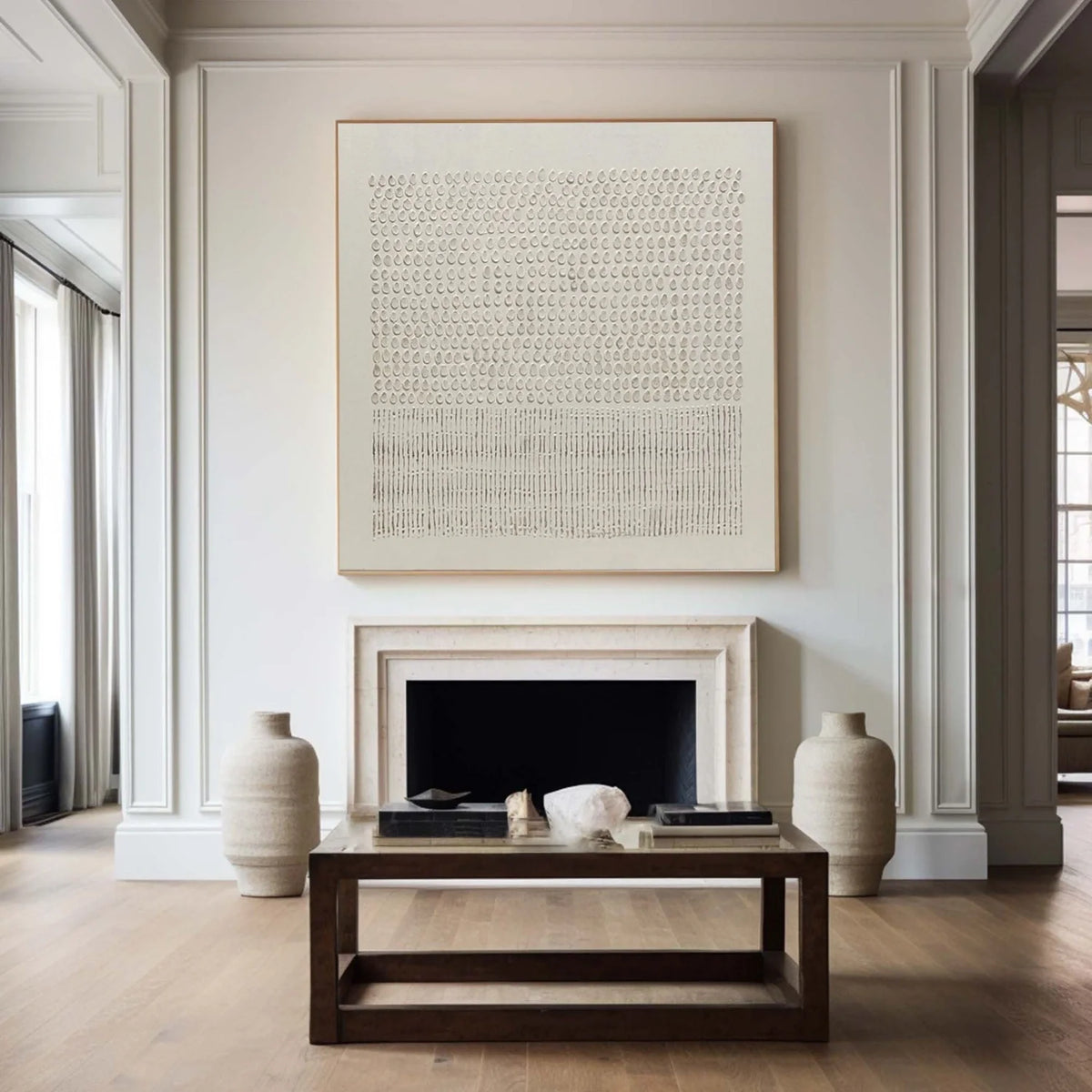 Calm and Balanced Abstract Canvas Painting