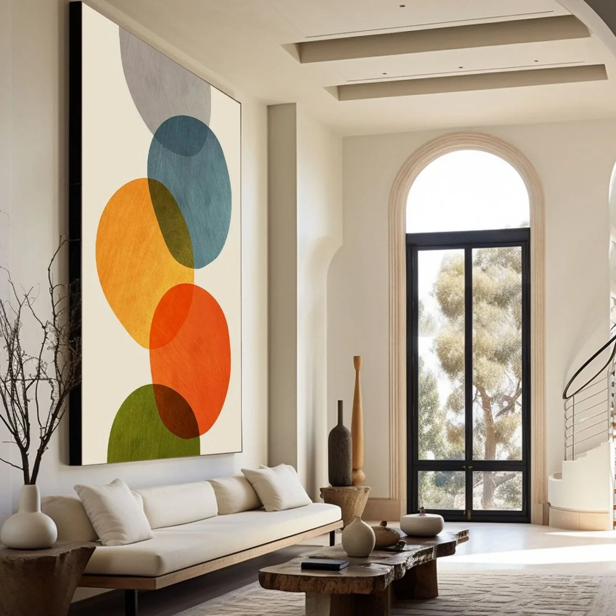 Serene Abstract Harmony Canvas Painting
