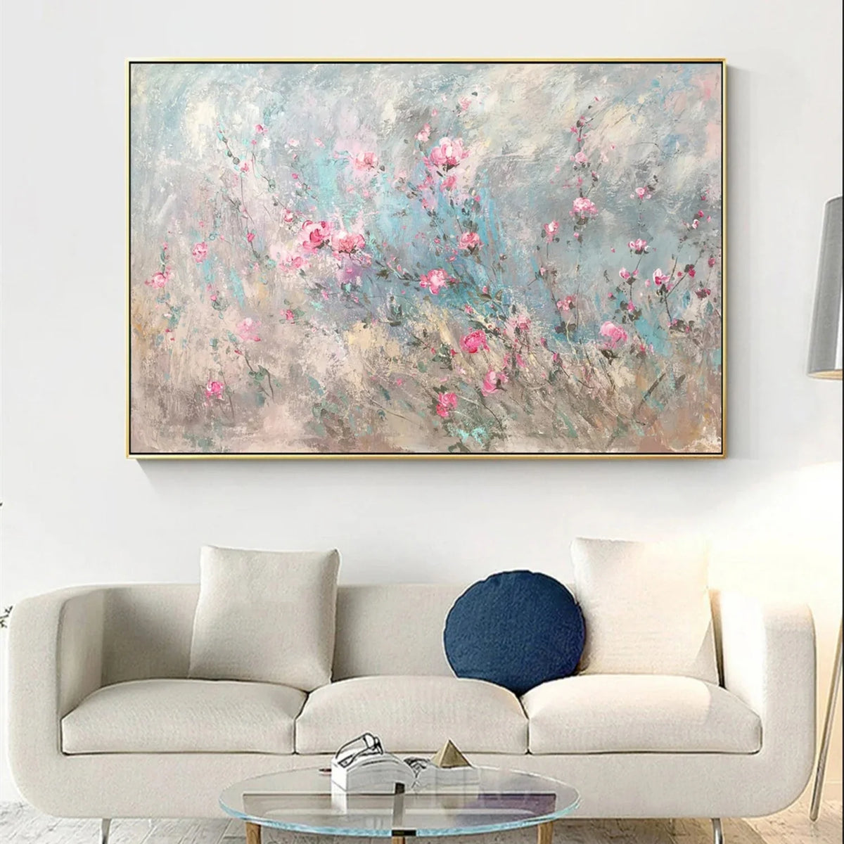 Floral and Tree-Inspired Wall Painting