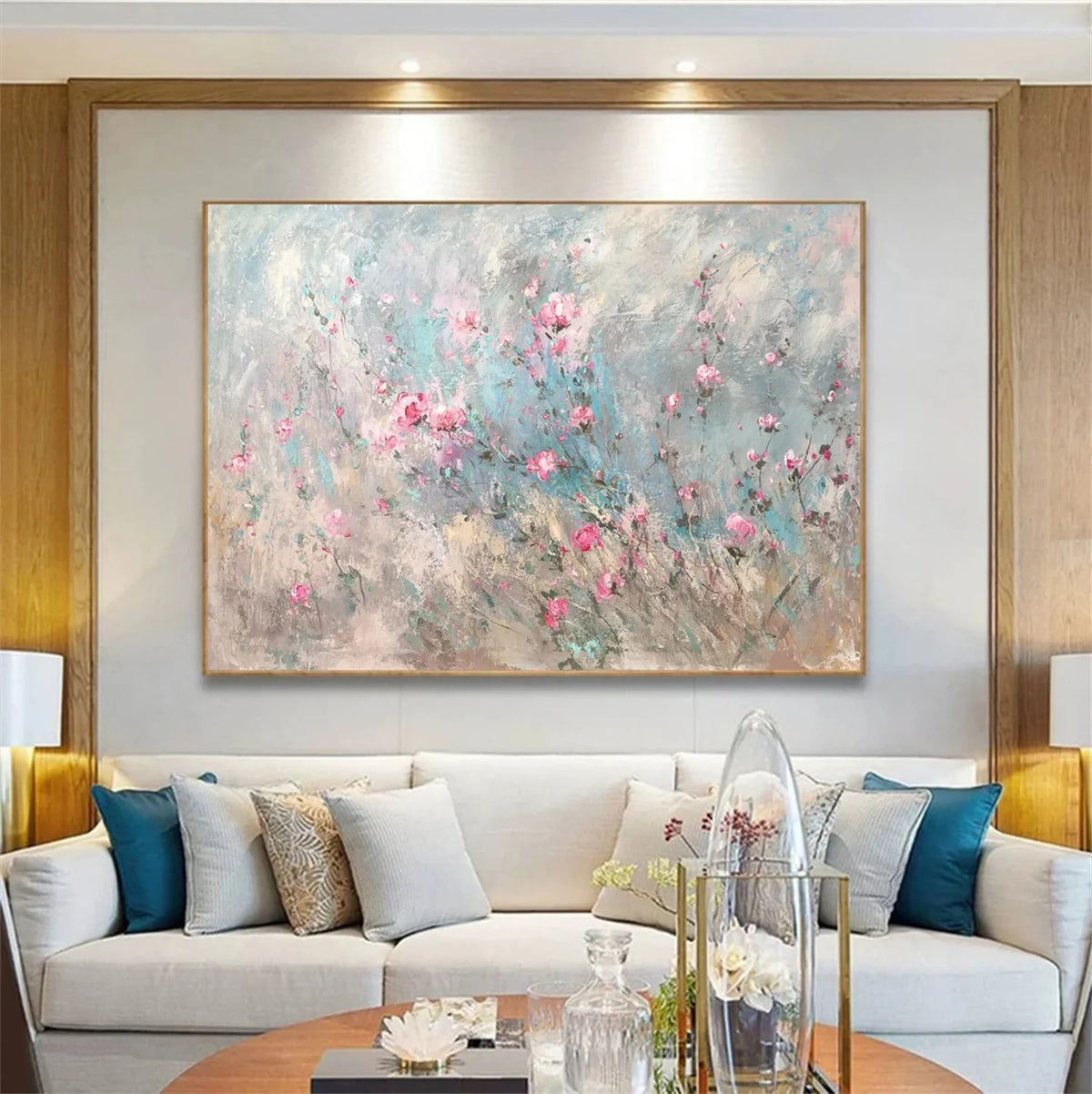 Floral and Tree-Inspired Wall Painting