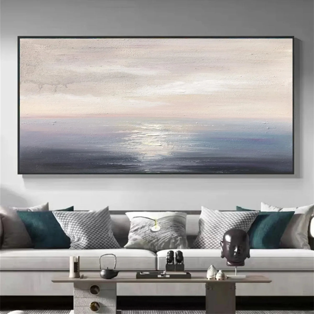 Ocean and Sky Inspired Wall Painting