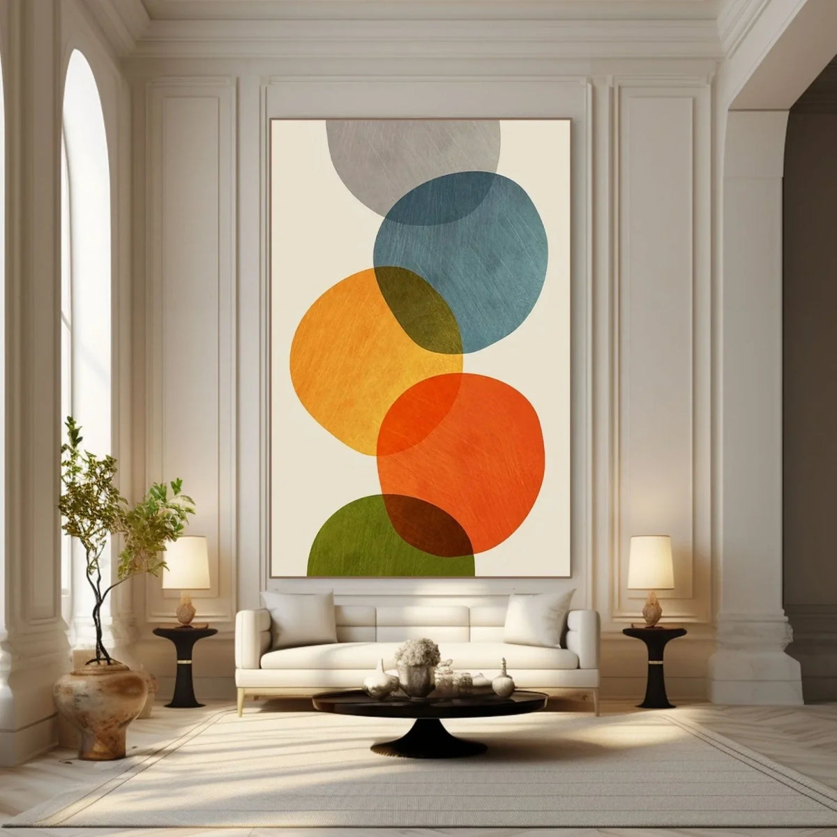 Serene Abstract Harmony Canvas Painting