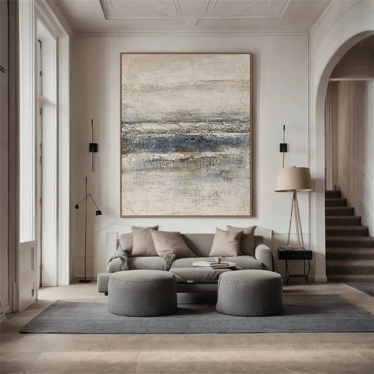 Modern Abstract Expressionist Canvas Painting