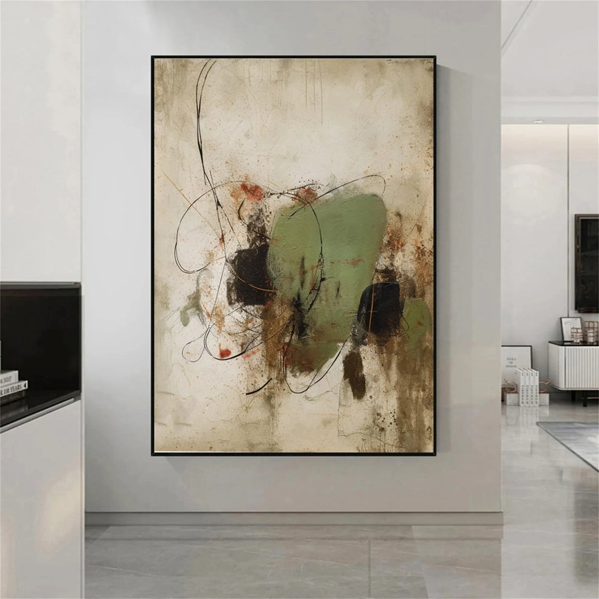 Modern Abstract Expression Canvas Painting