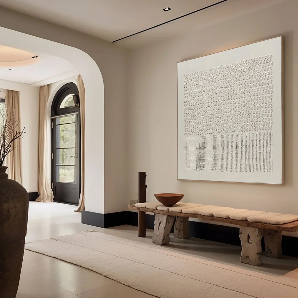 Calm and Balanced Abstract Canvas Painting