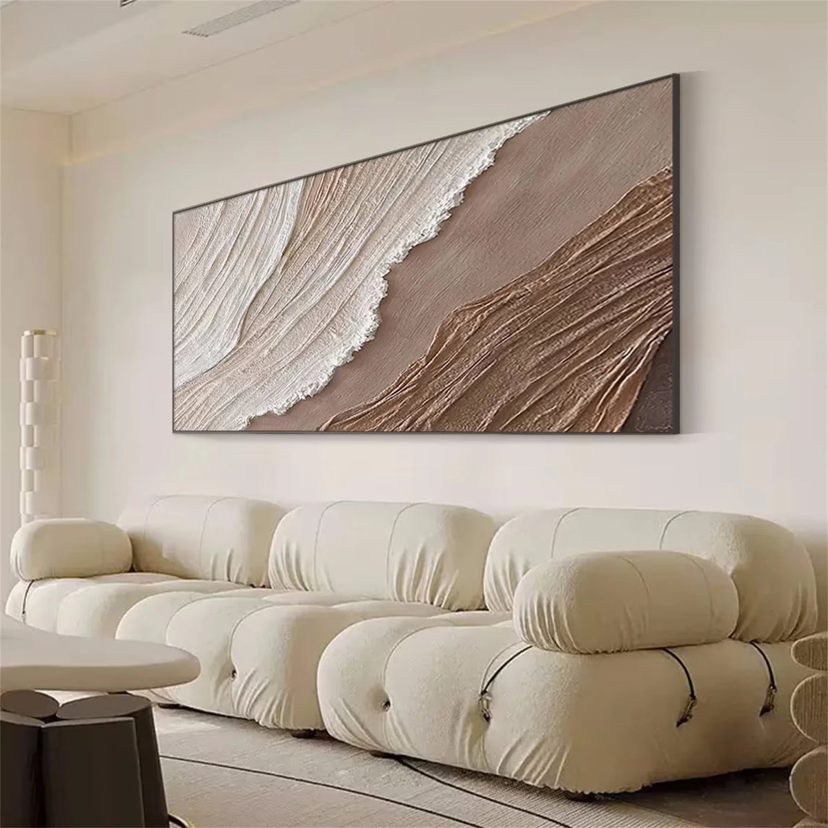 Serene Ocean and Sky Canvas Painting