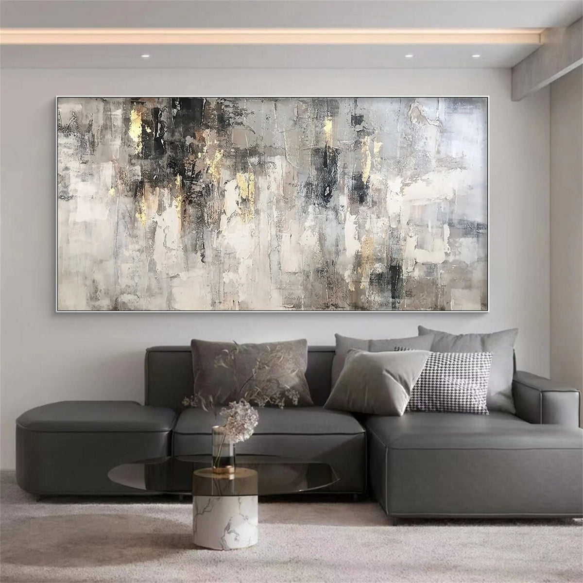 Dynamic Contemporary Abstract Canvas Painting