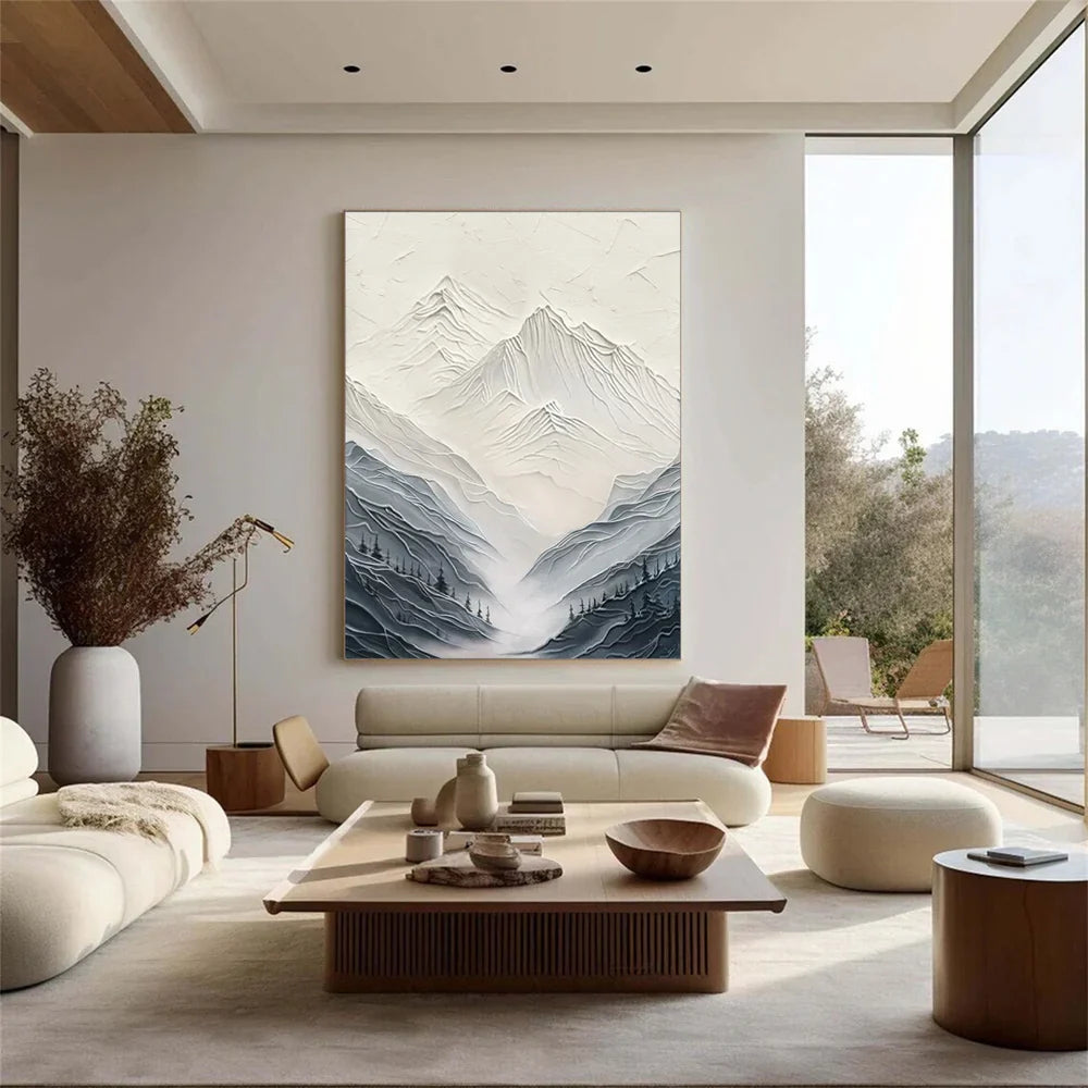 3D Minimalist Textured Plaster Wall Art