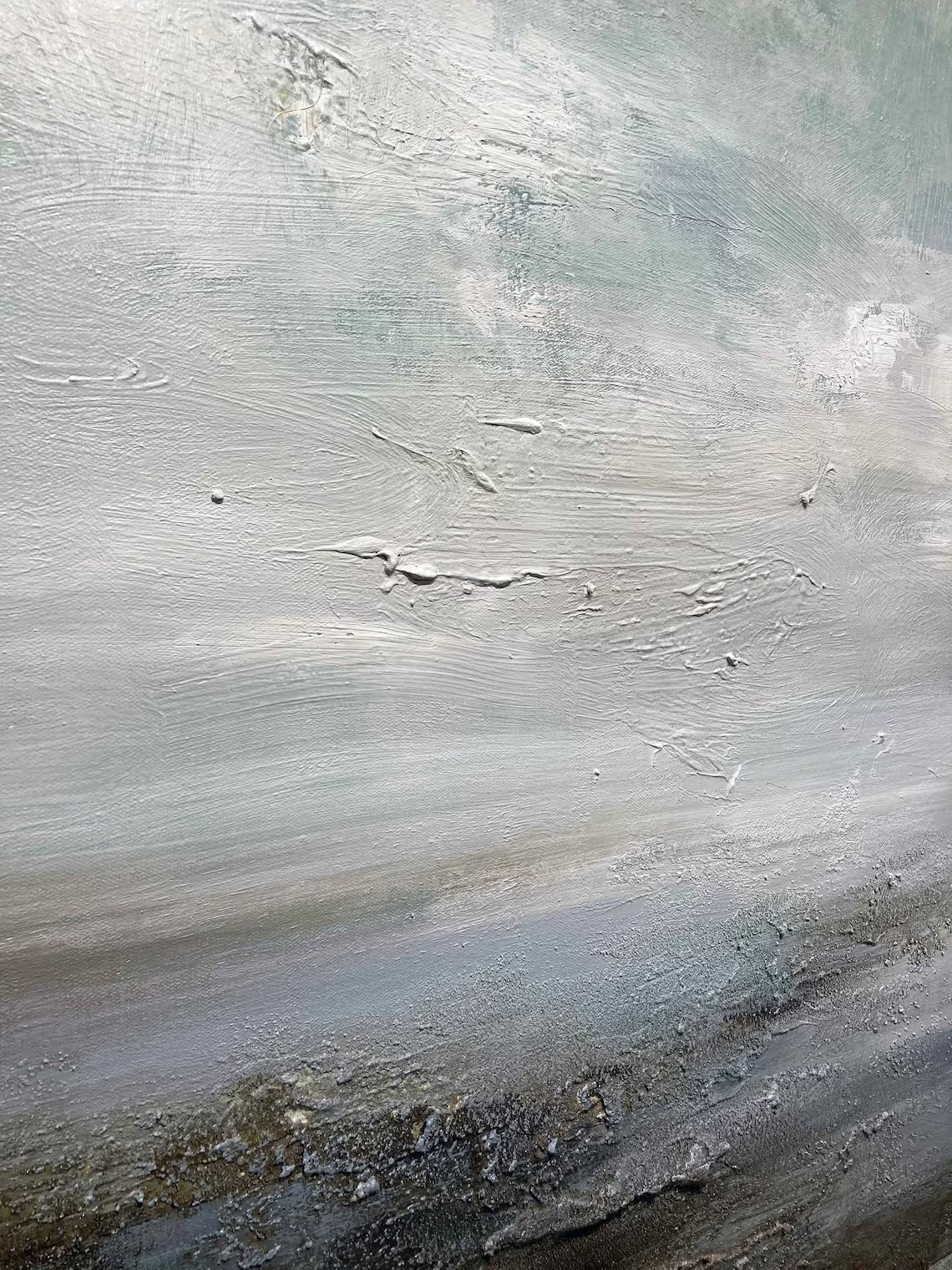 Set of 2 Horizon-Inspired Ocean and Sky Canvas Artworks