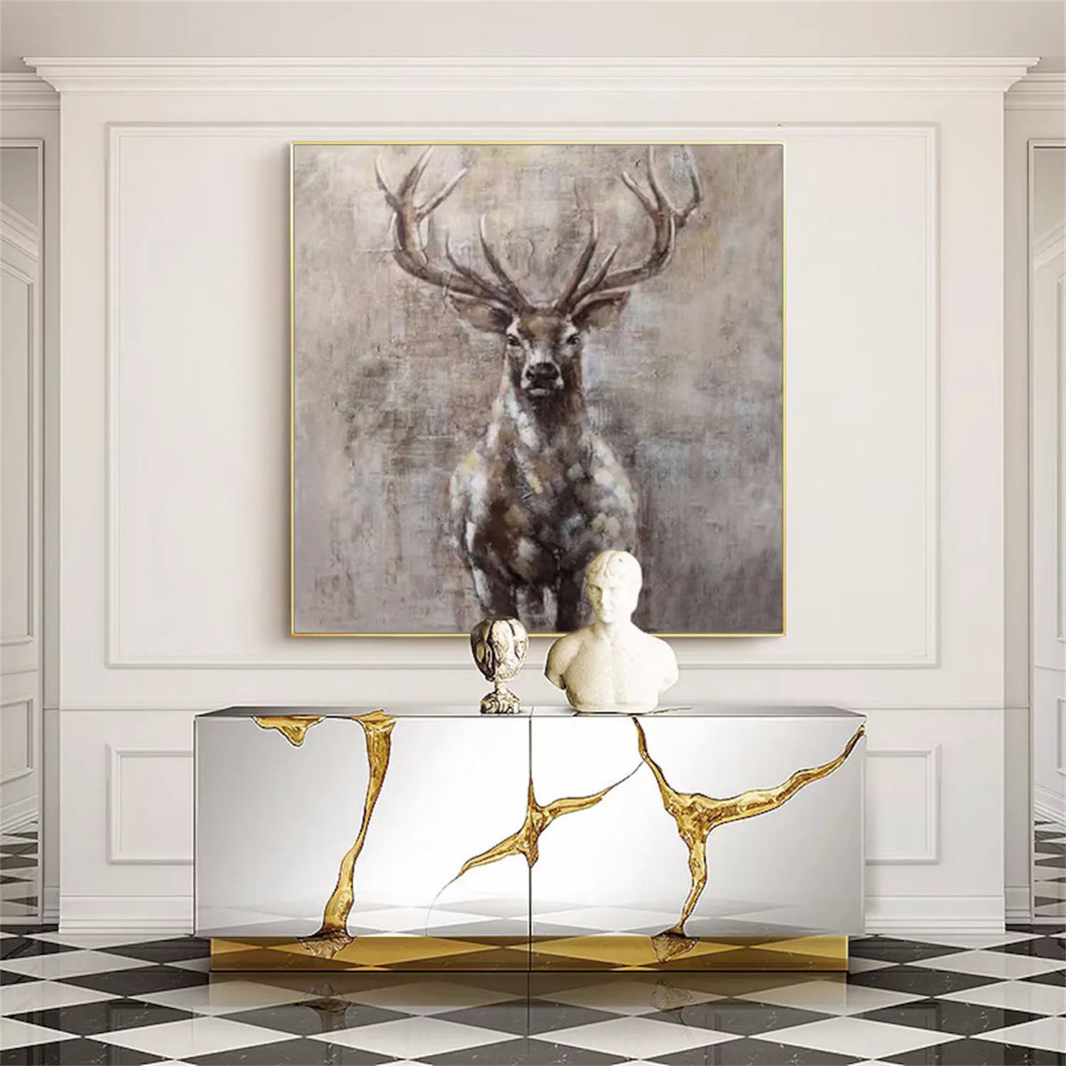 Wildlife-Inspired Canvas Painting