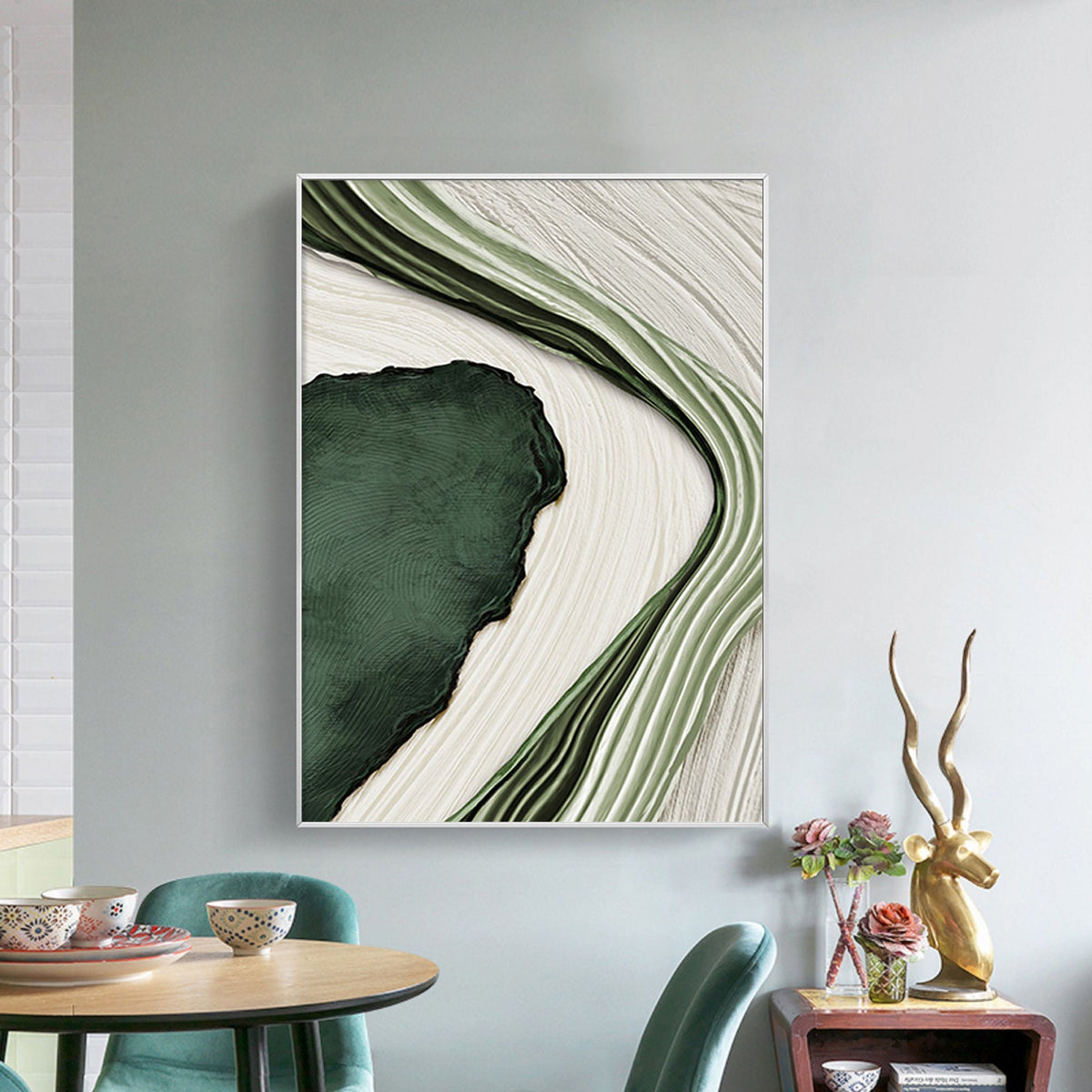 Expressive Modern Abstract Canvas Painting