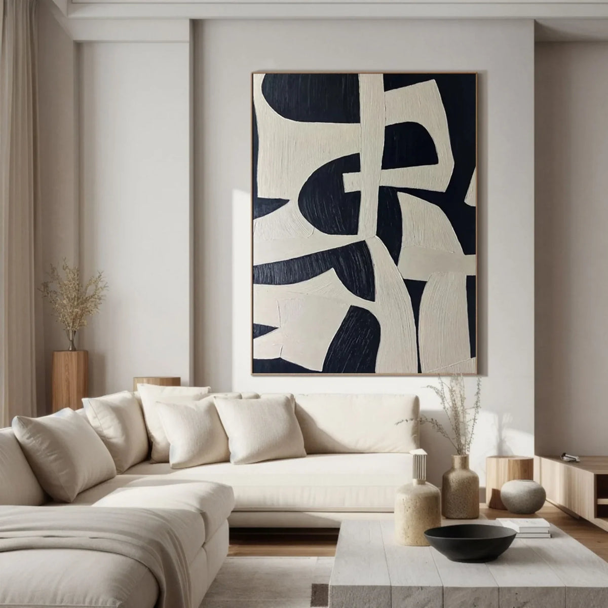 Calm and Harmonious Abstract Canvas Painting