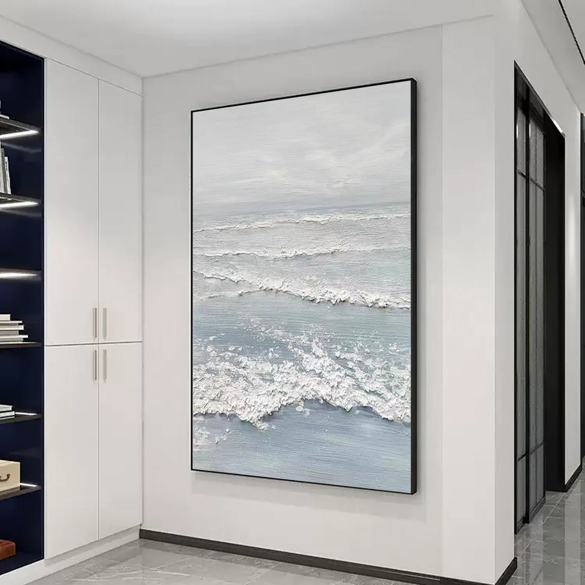 Atmospheric Ocean and Sky Canvas Painting