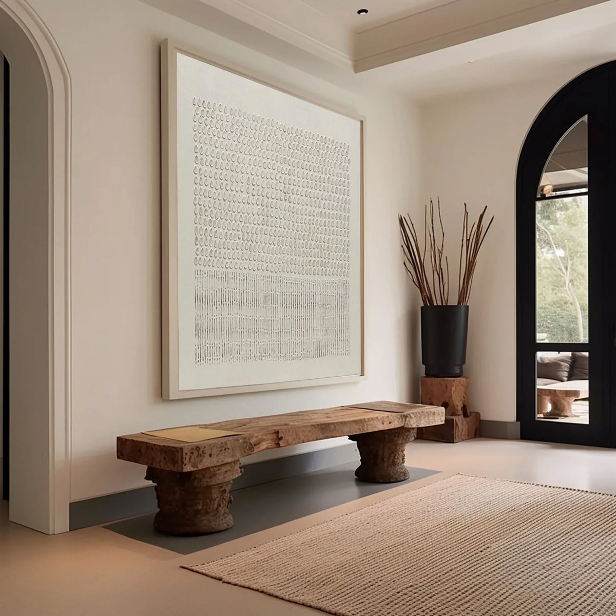 Calm and Balanced Abstract Canvas Painting