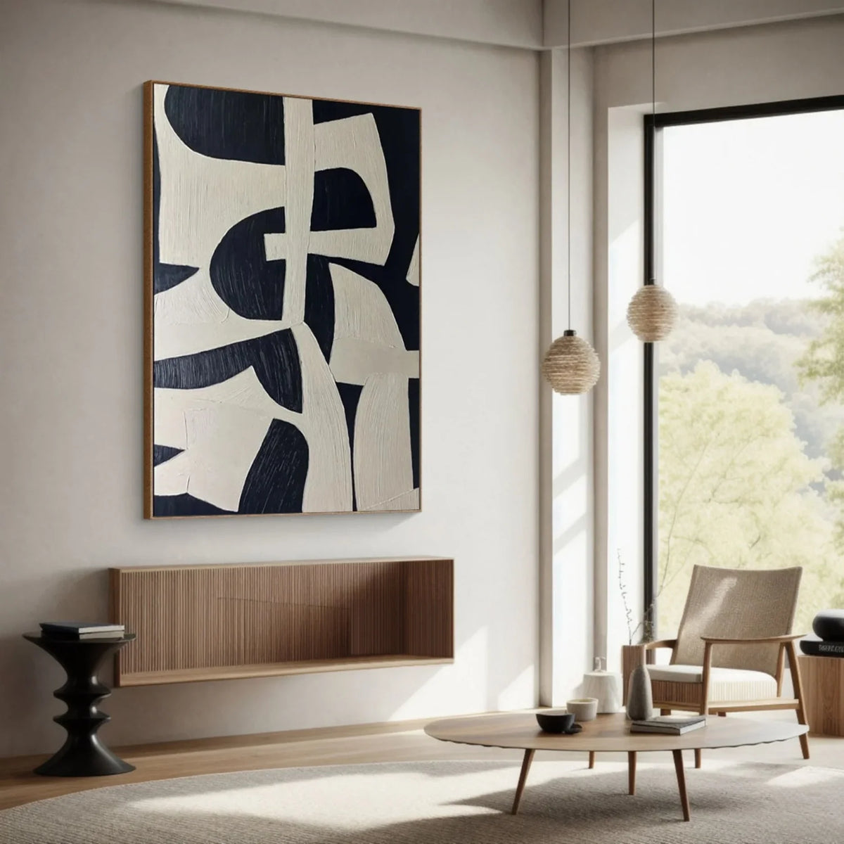 Calm and Harmonious Abstract Canvas Painting