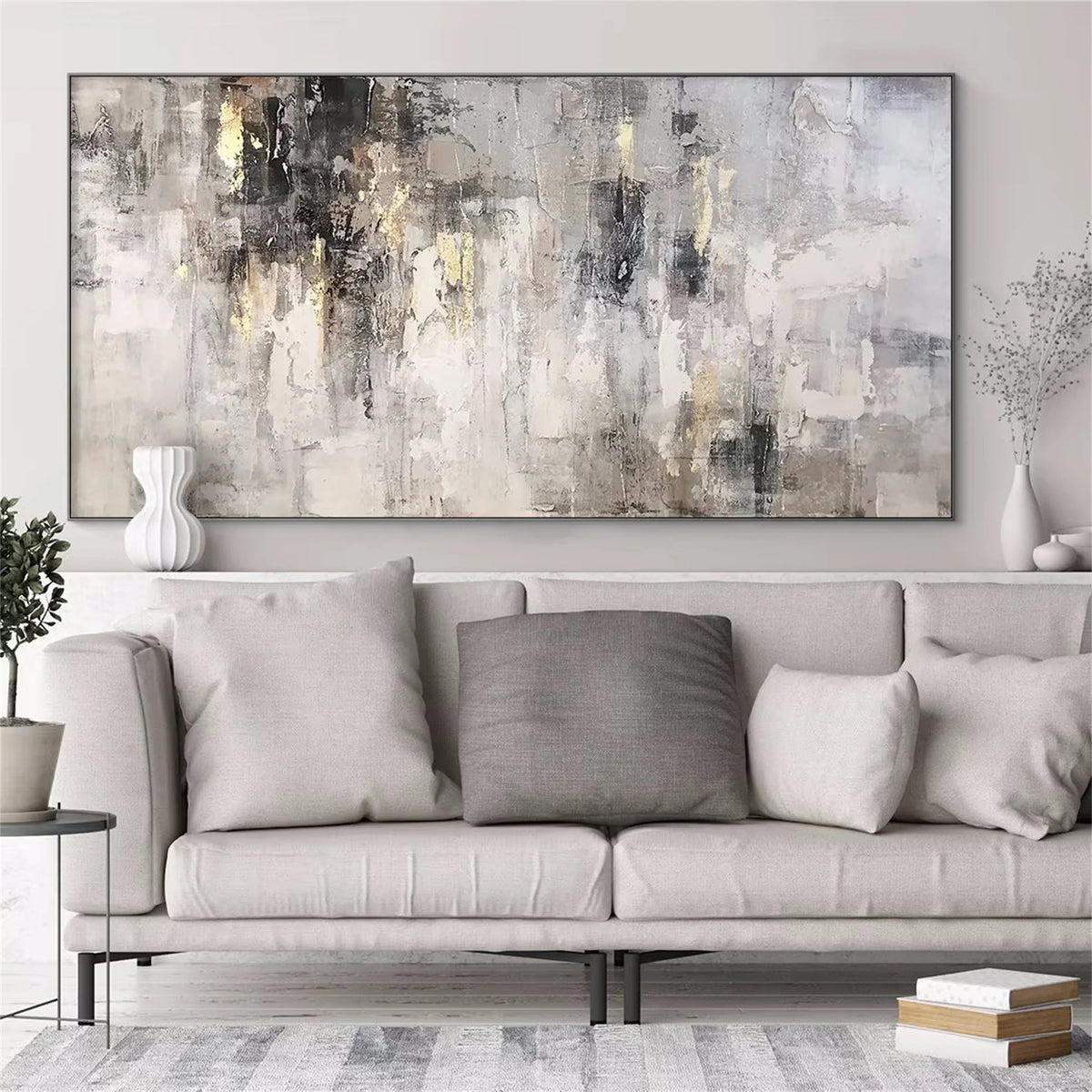 Dynamic Contemporary Abstract Canvas Painting